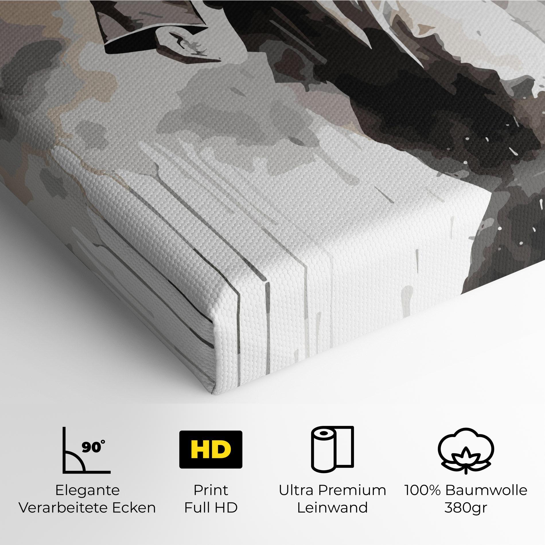 Leinwandbild Watercolor Jesus mockup 4