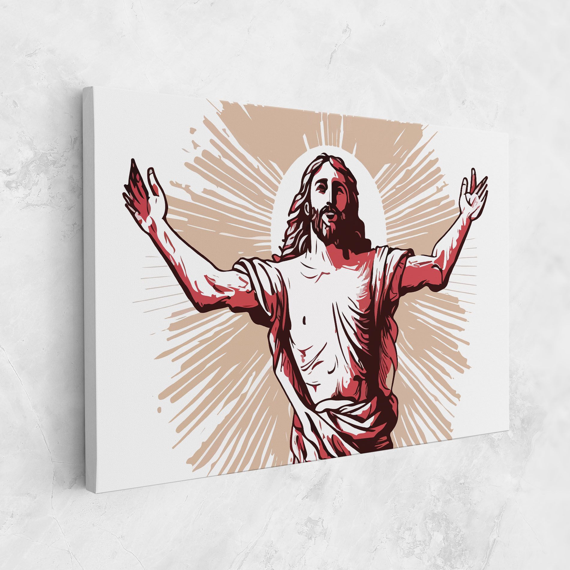 Artistic Jesus mockup 1