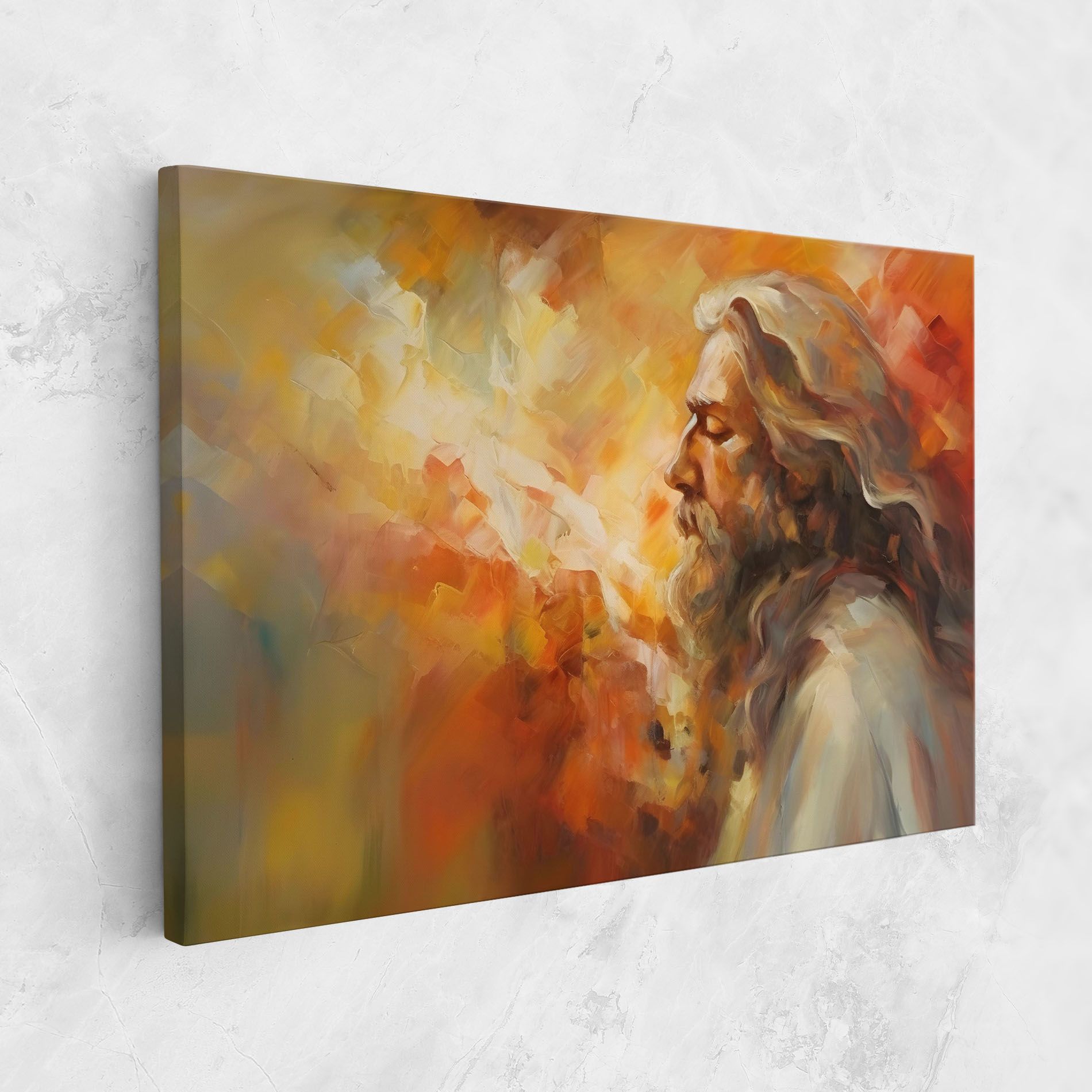 Christ Oil Painting mockup 1