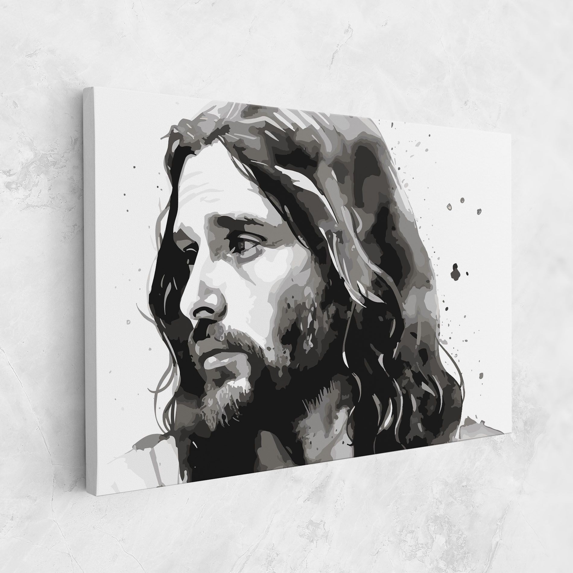 Jesus Watercolor mockup 1