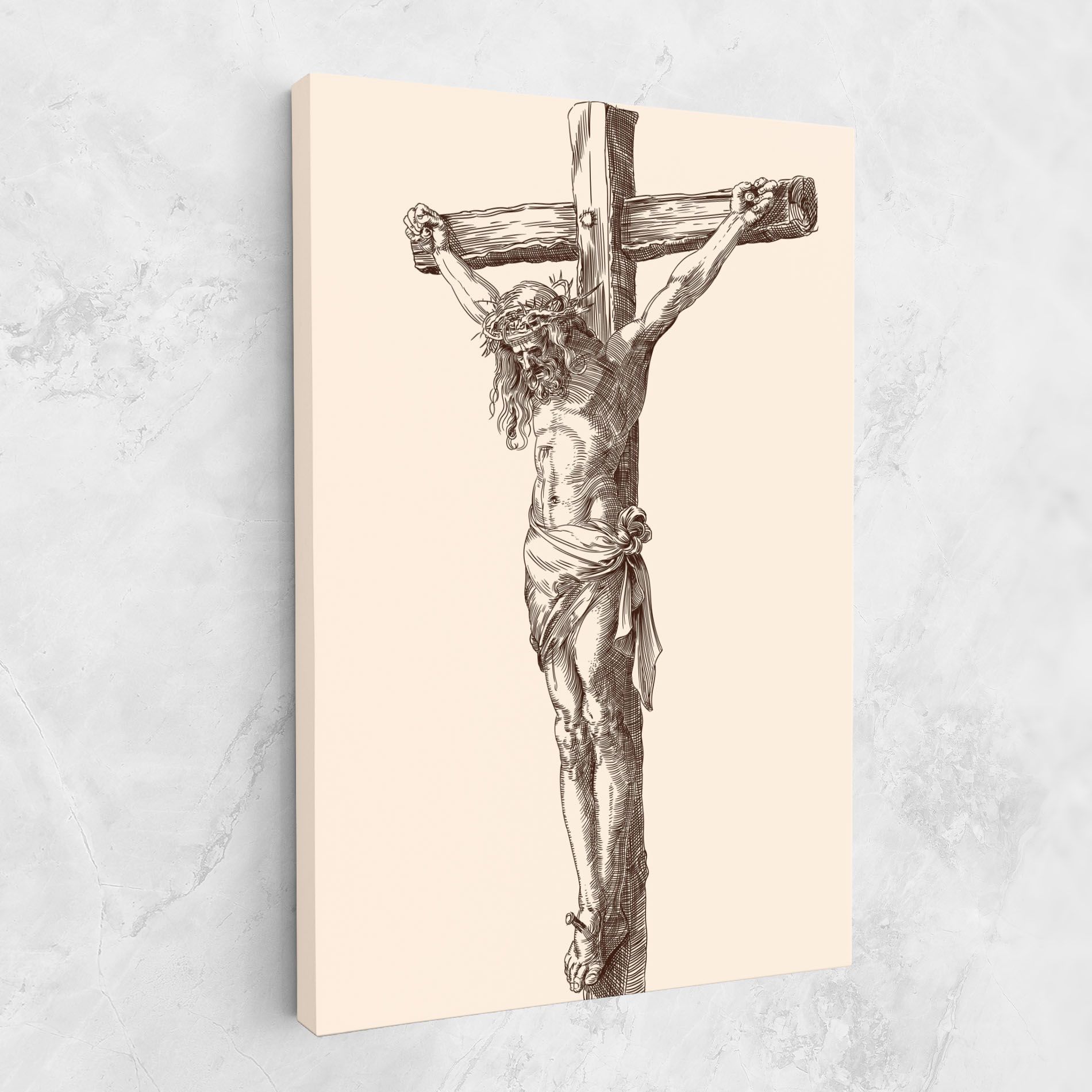 Brown Cross Jesus mockup 1