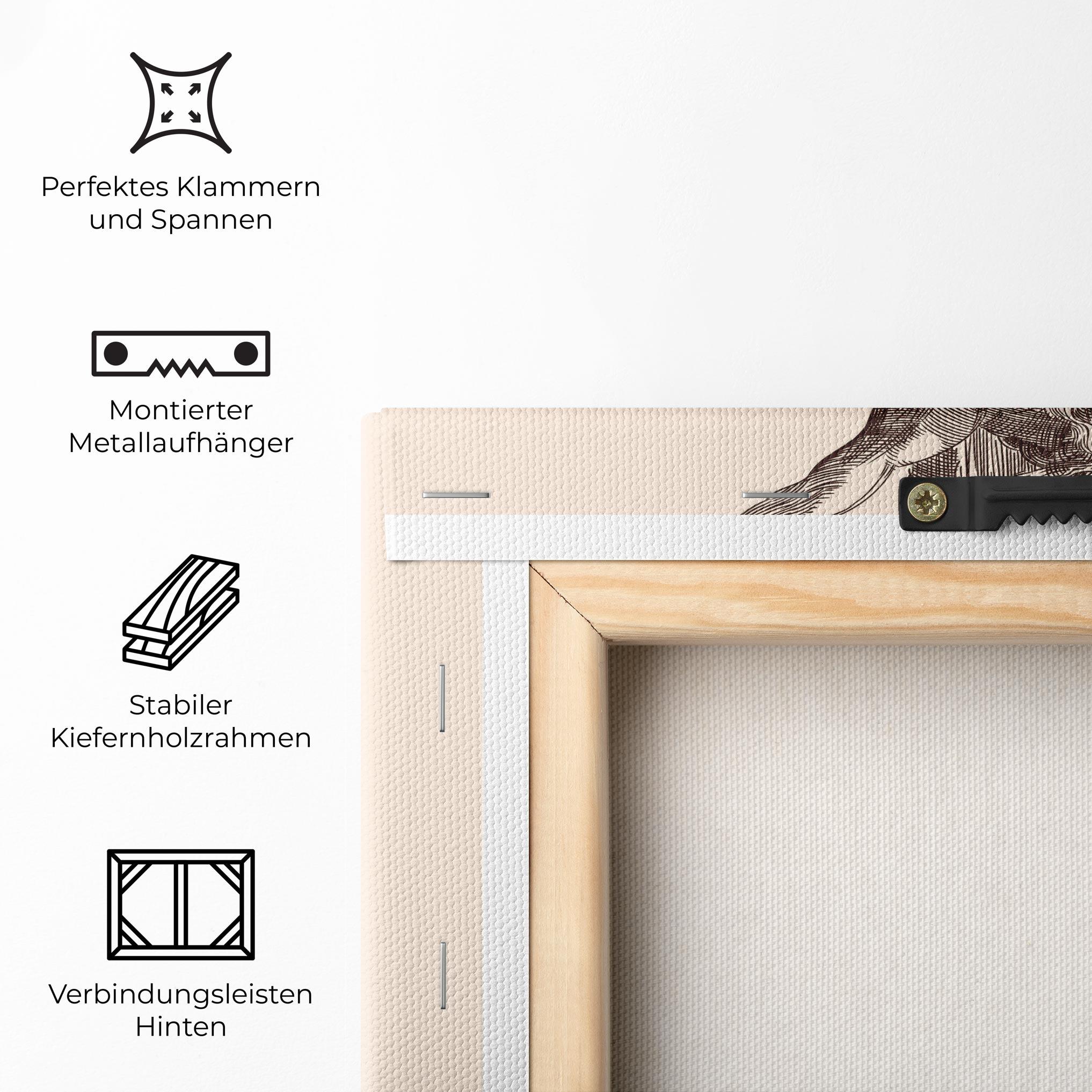 Leinwandbild Brown Cross Jesus mockup 5