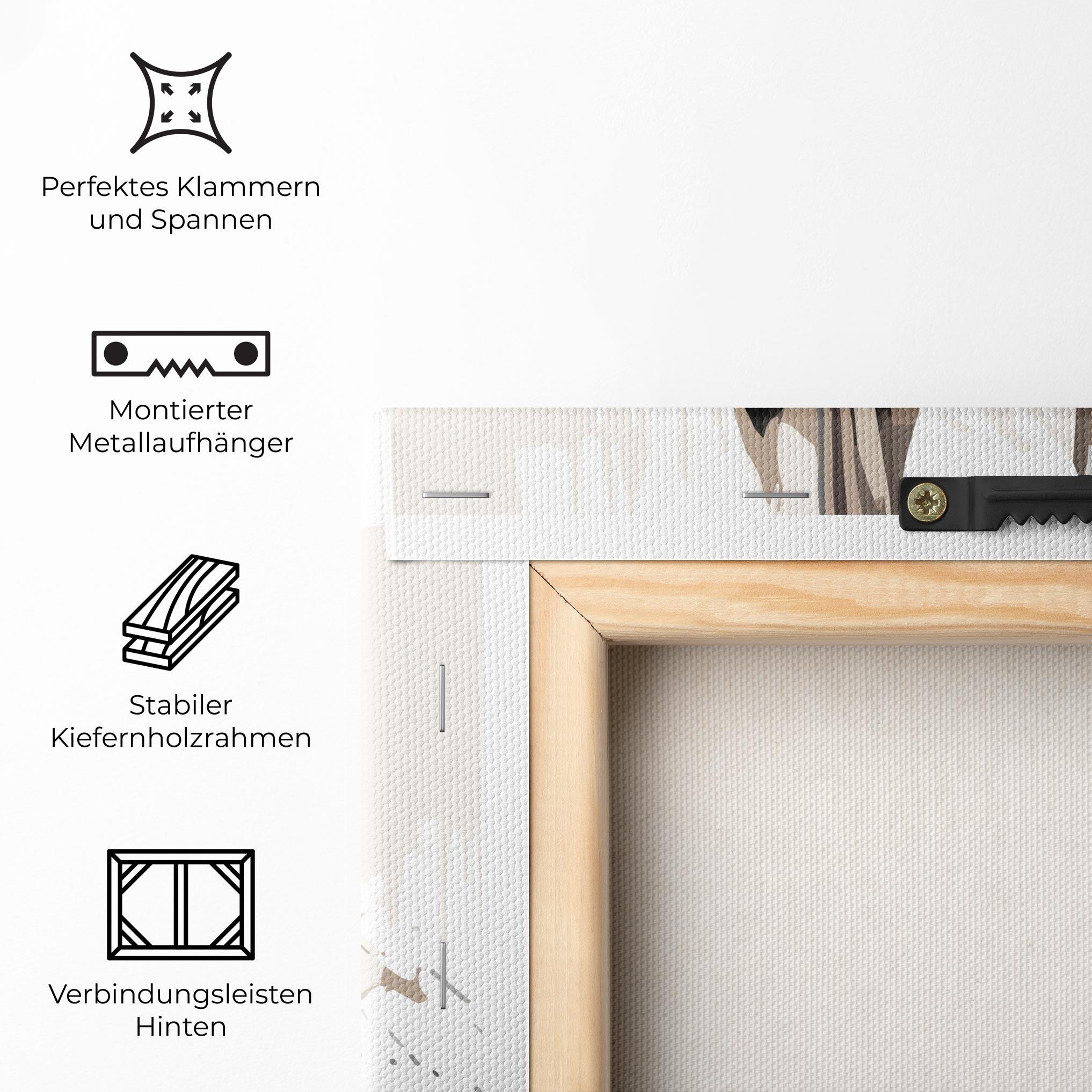 Leinwandbild Cream Art Jesus mockup 5