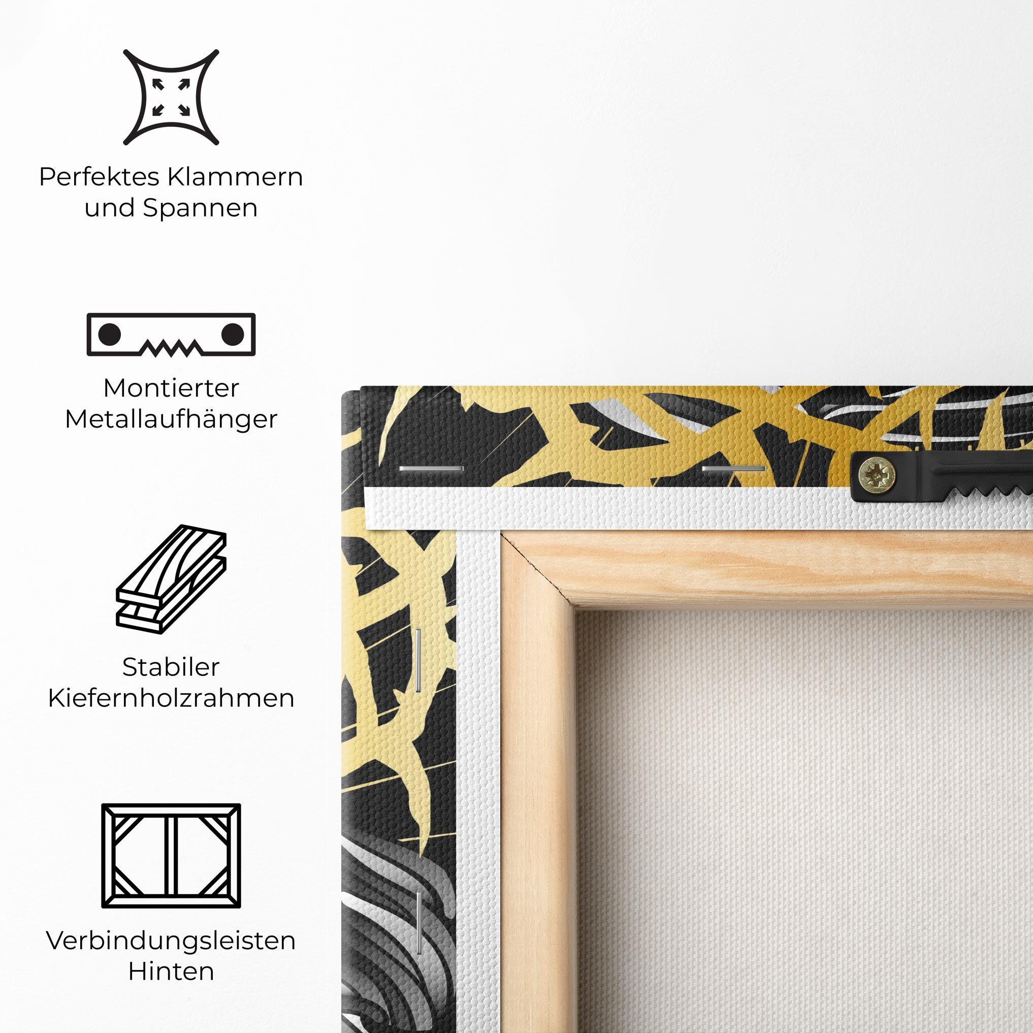 Leinwandbild Gold Christ mockup 5