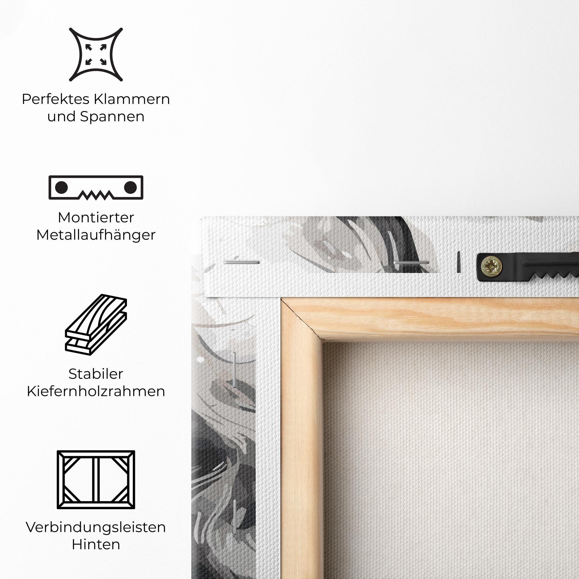 Leinwandbild Jesus Ink Art mockup 5