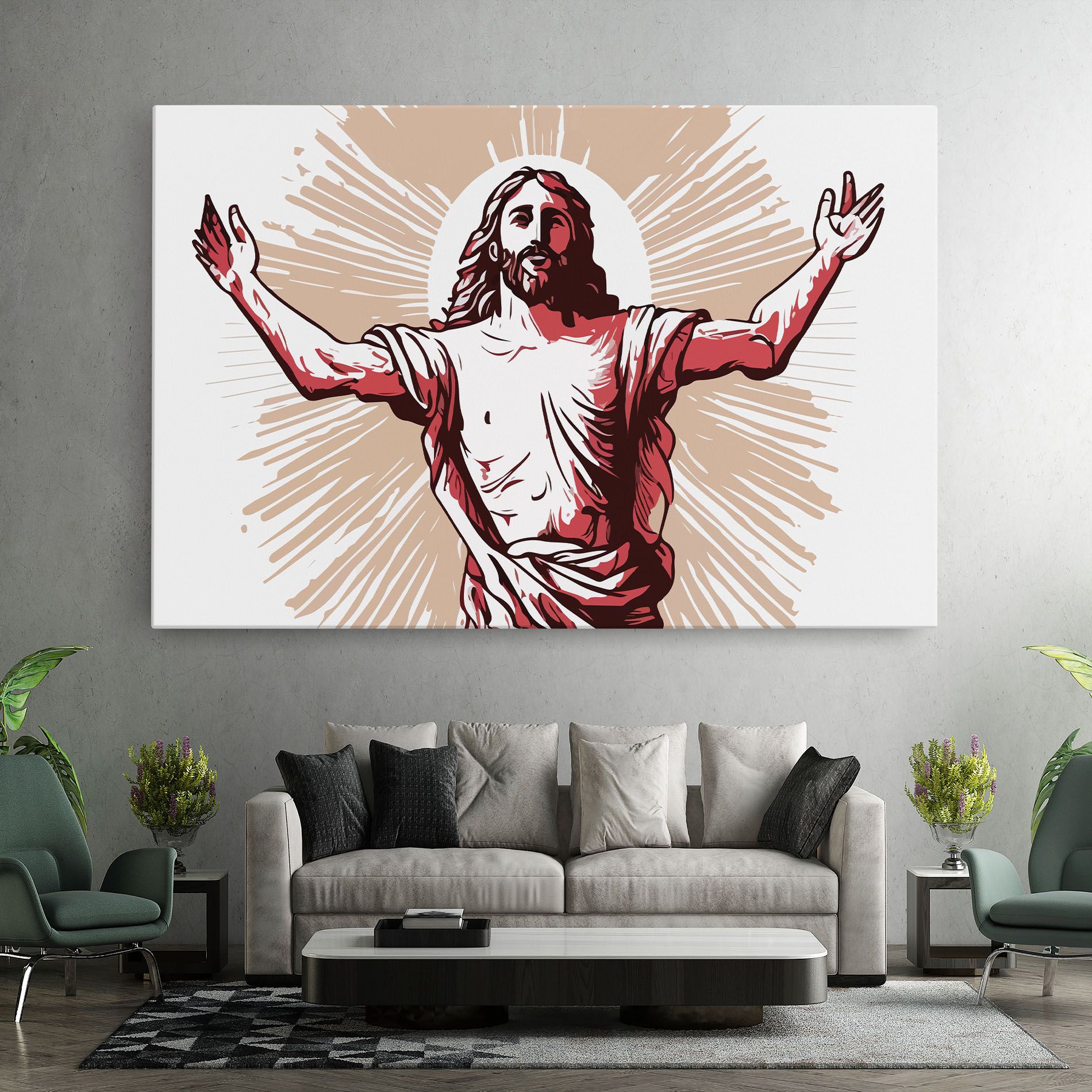 Artistic Jesus mockup 7