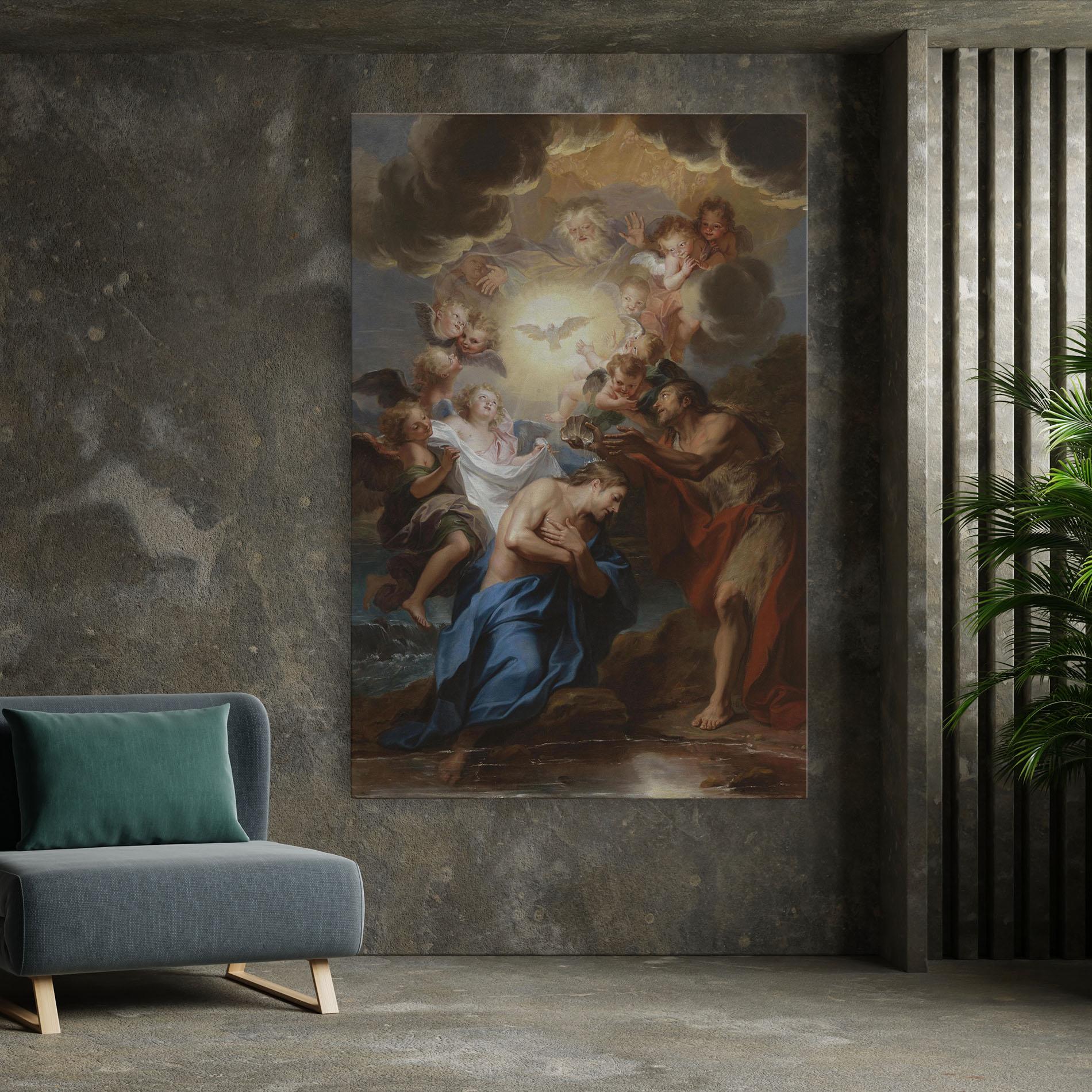 Leinwandbild Divine Yellow Light mockup 7