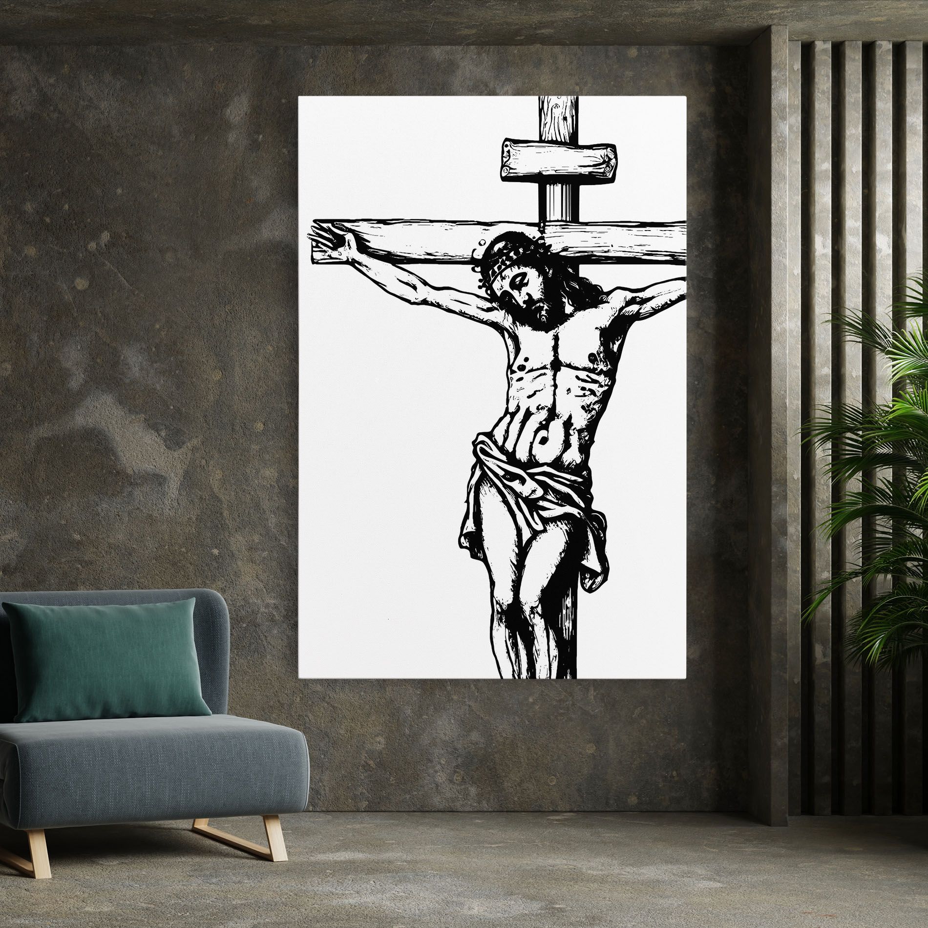 Jesus Black Line mockup 7