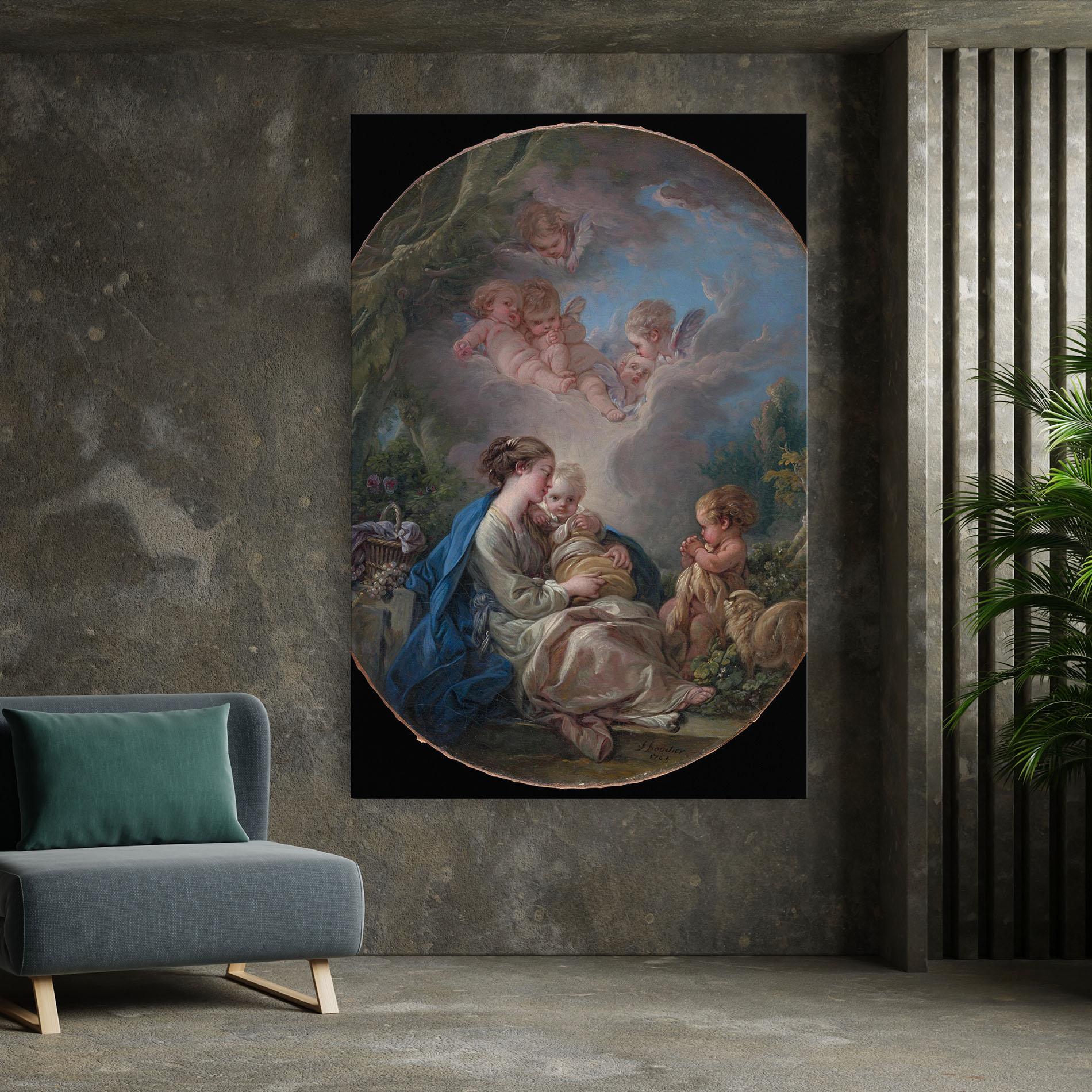 Leinwandbild Religious Circle mockup 7