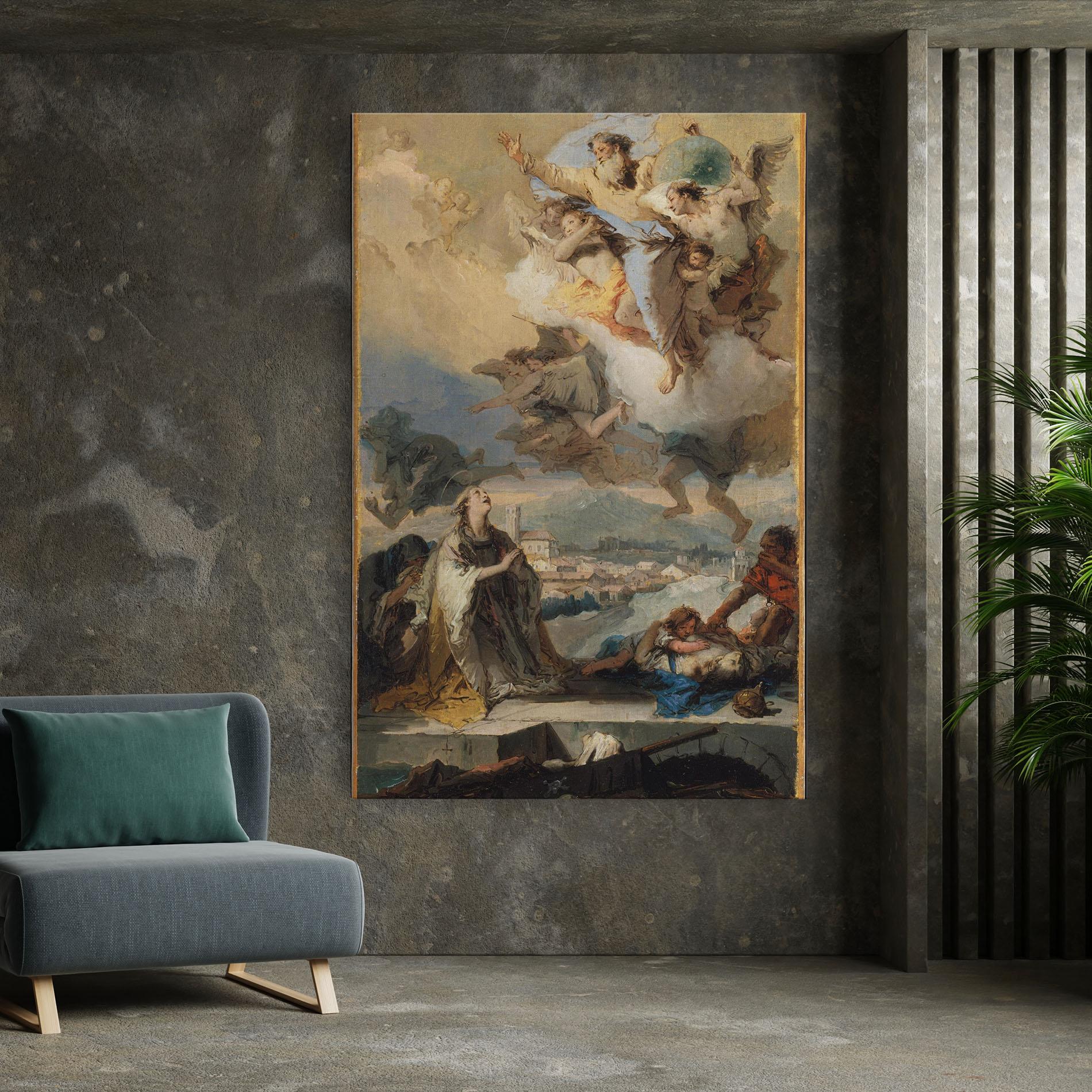 Leinwandbild Sky Angel Art mockup 7