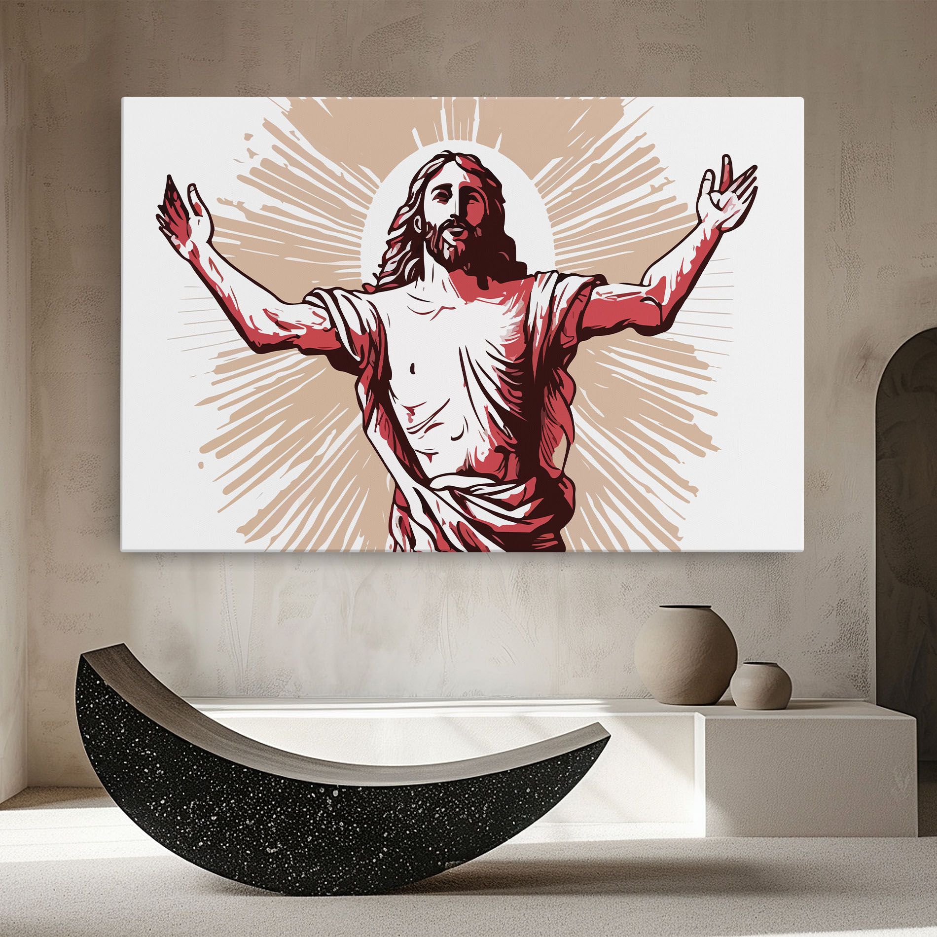 Artistic Jesus mockup 8