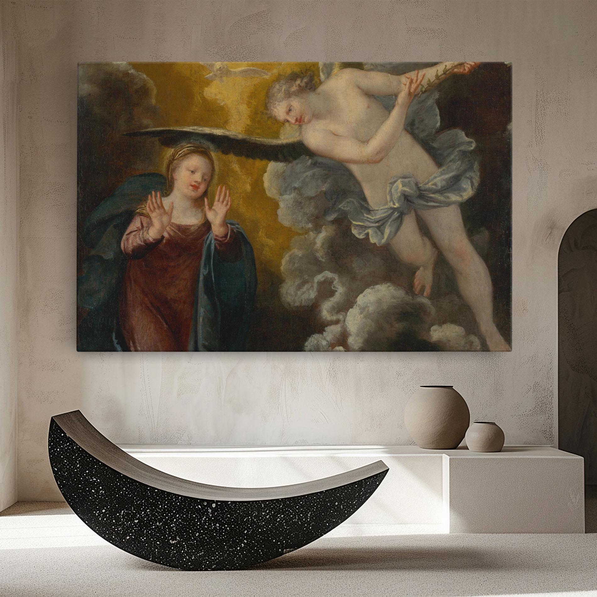 Leinwandbild Religious Angel mockup 8