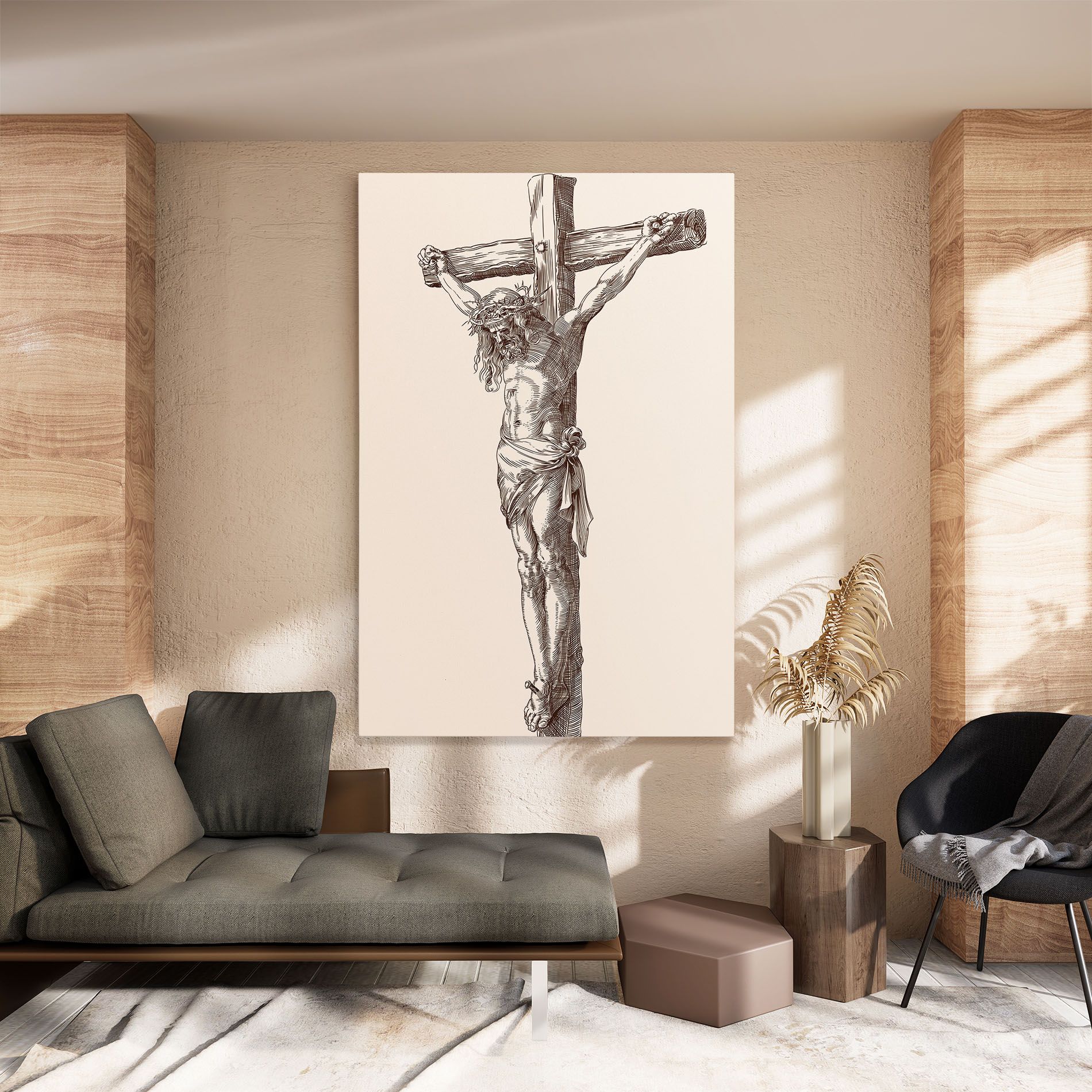 Brown Cross Jesus mockup 8