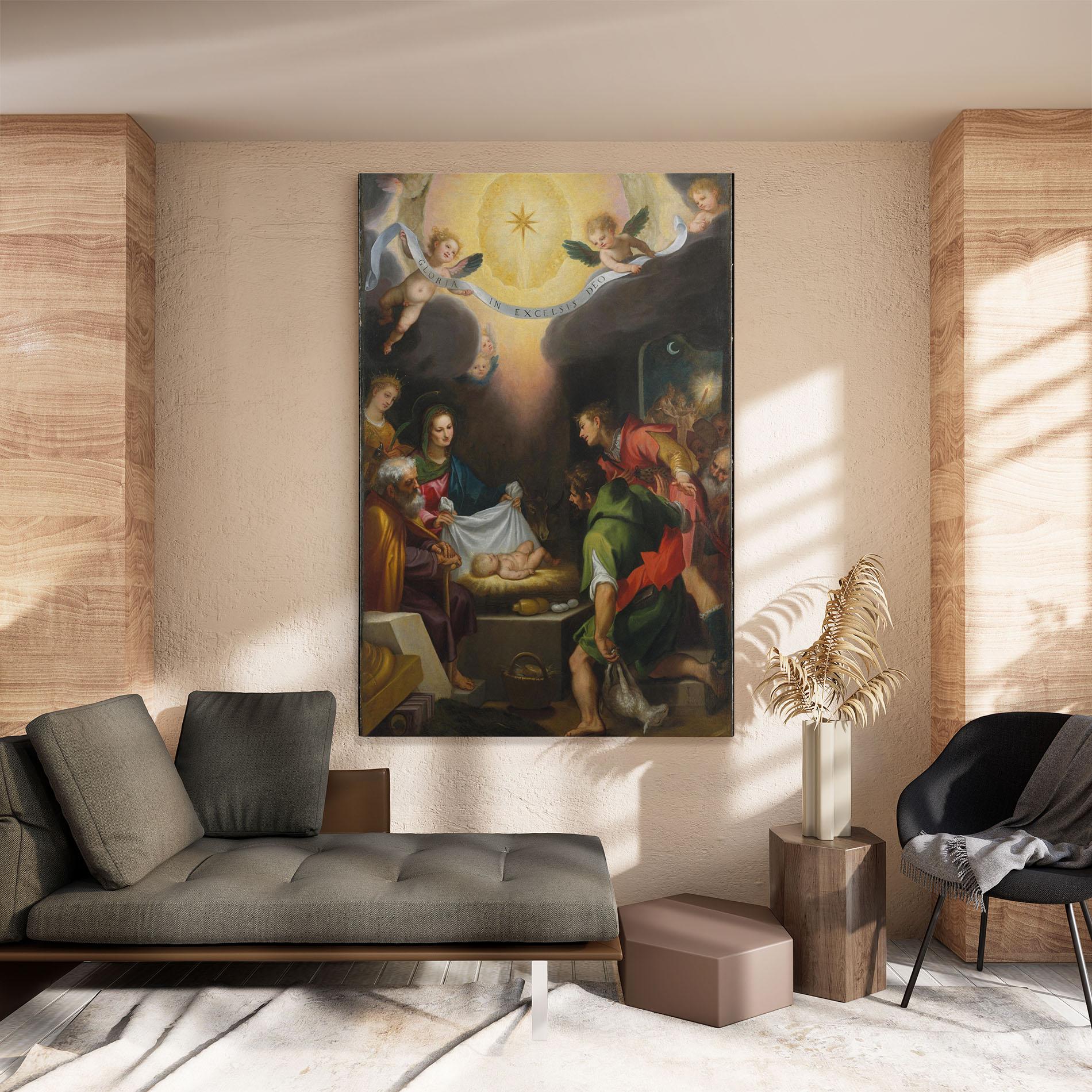 Leinwandbild Religious Baby View mockup 8