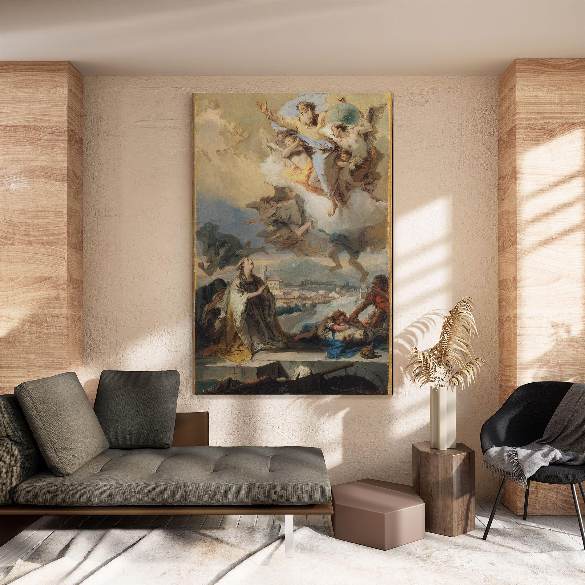 Leinwandbild Sky Angel Art mockup 8