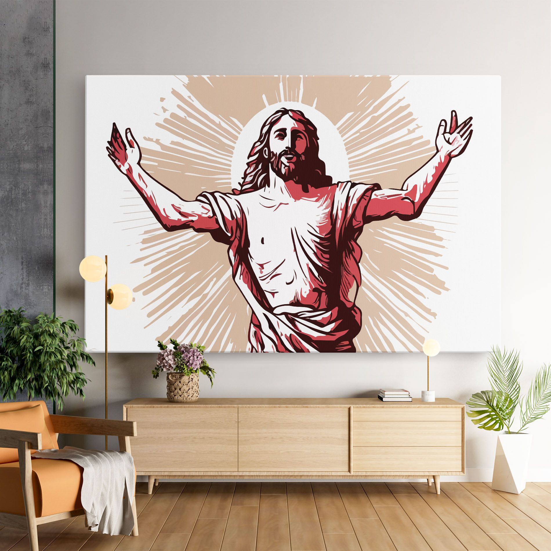 Artistic Jesus mockup 9