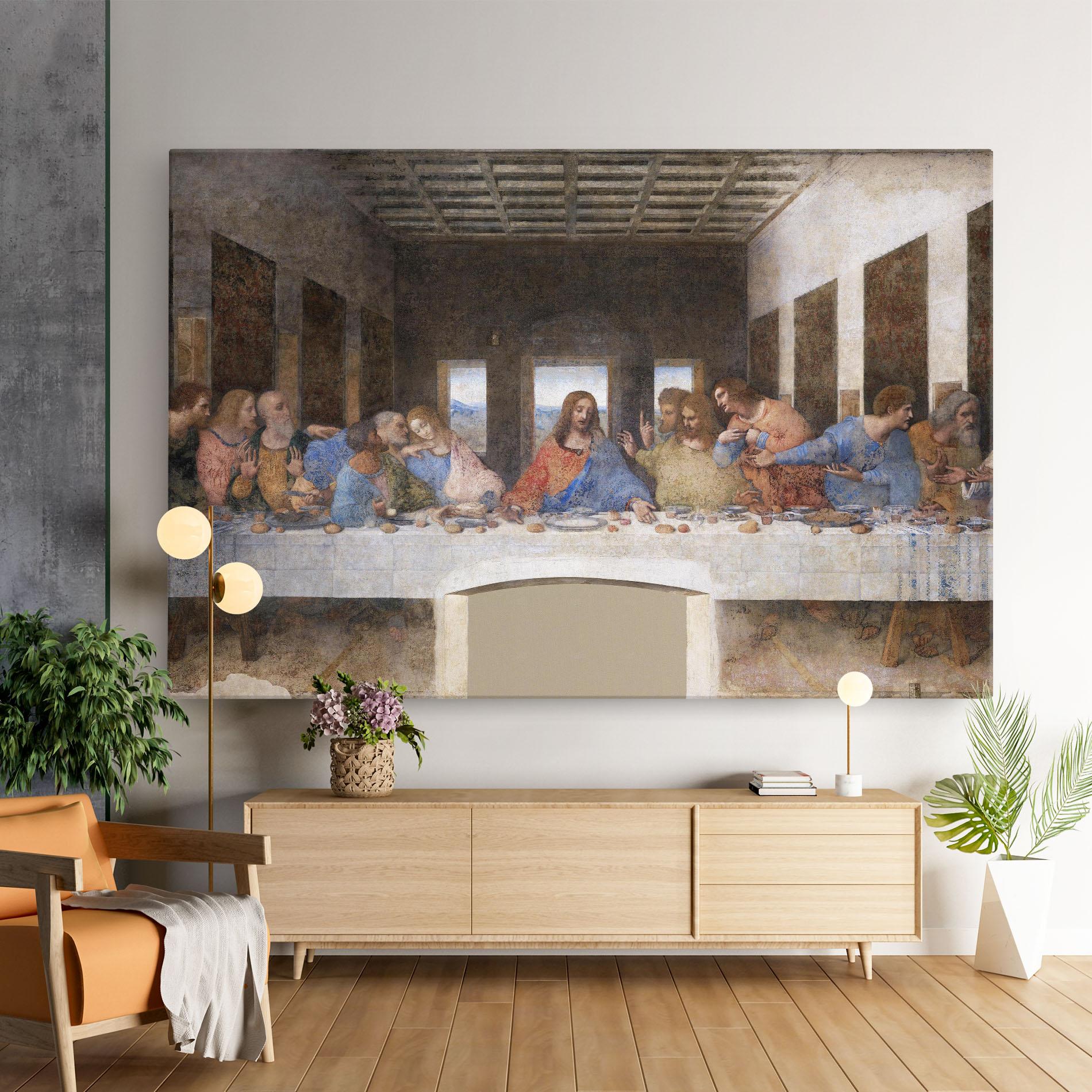 Leinwandbild Jesus Eating mockup 9
