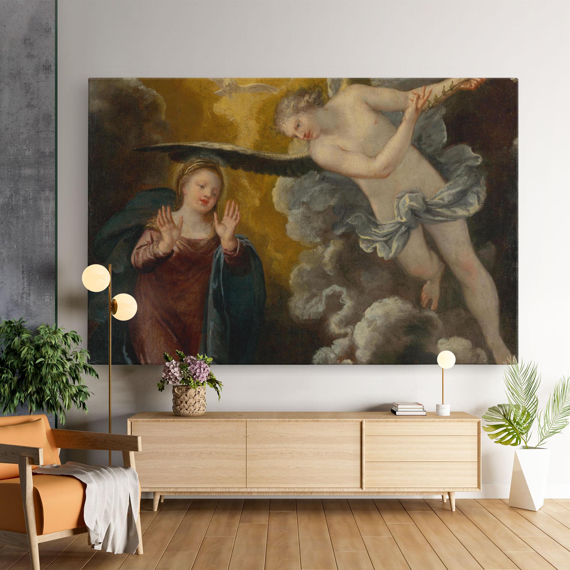 Leinwandbild Religious Angel mockup 9