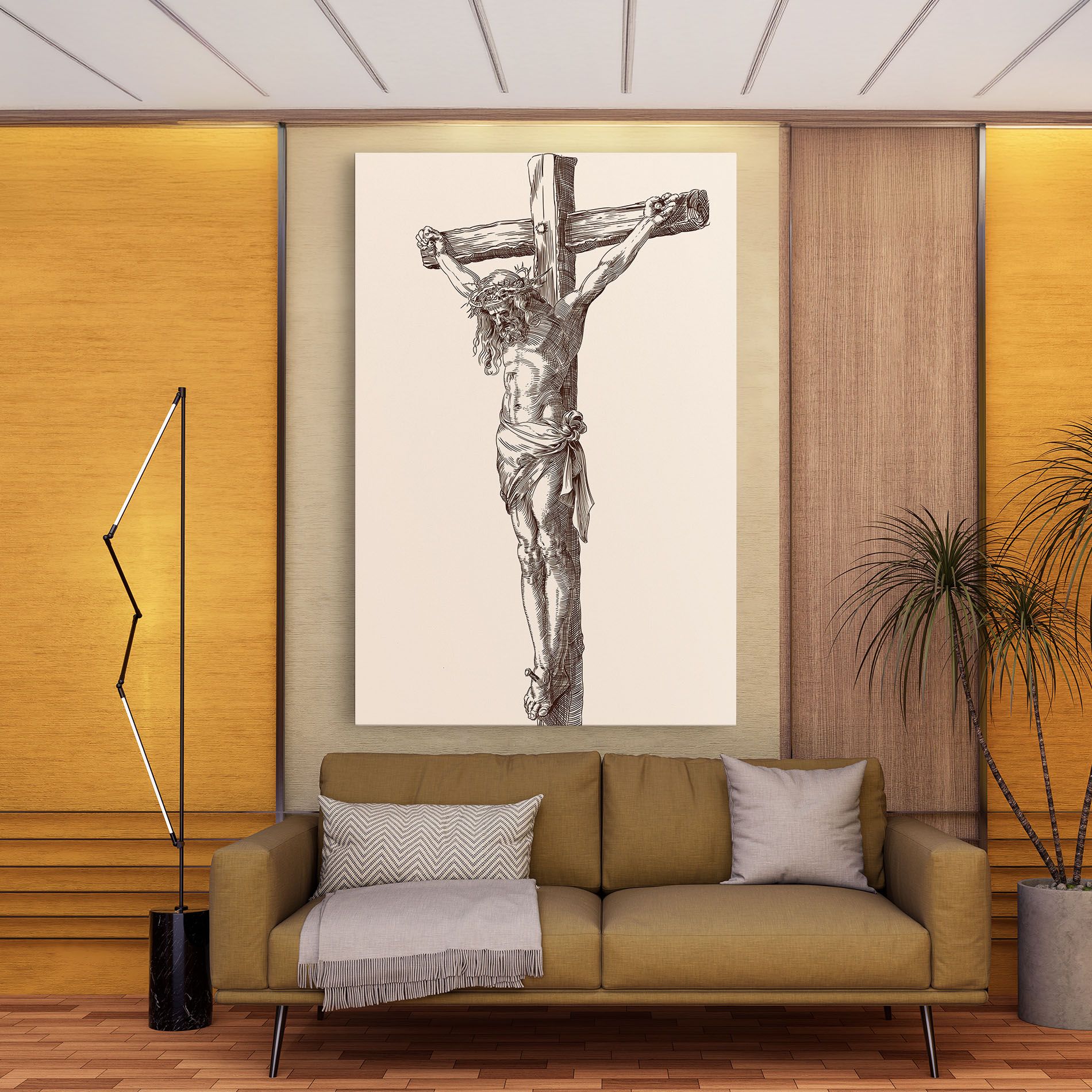 Brown Cross Jesus mockup 9