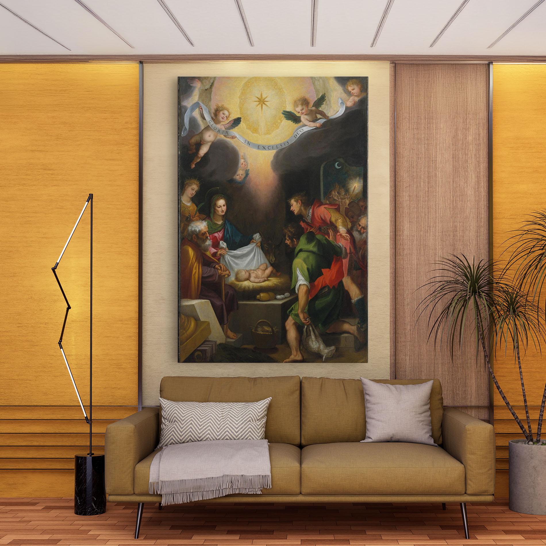 Leinwandbild Religious Baby View mockup 9