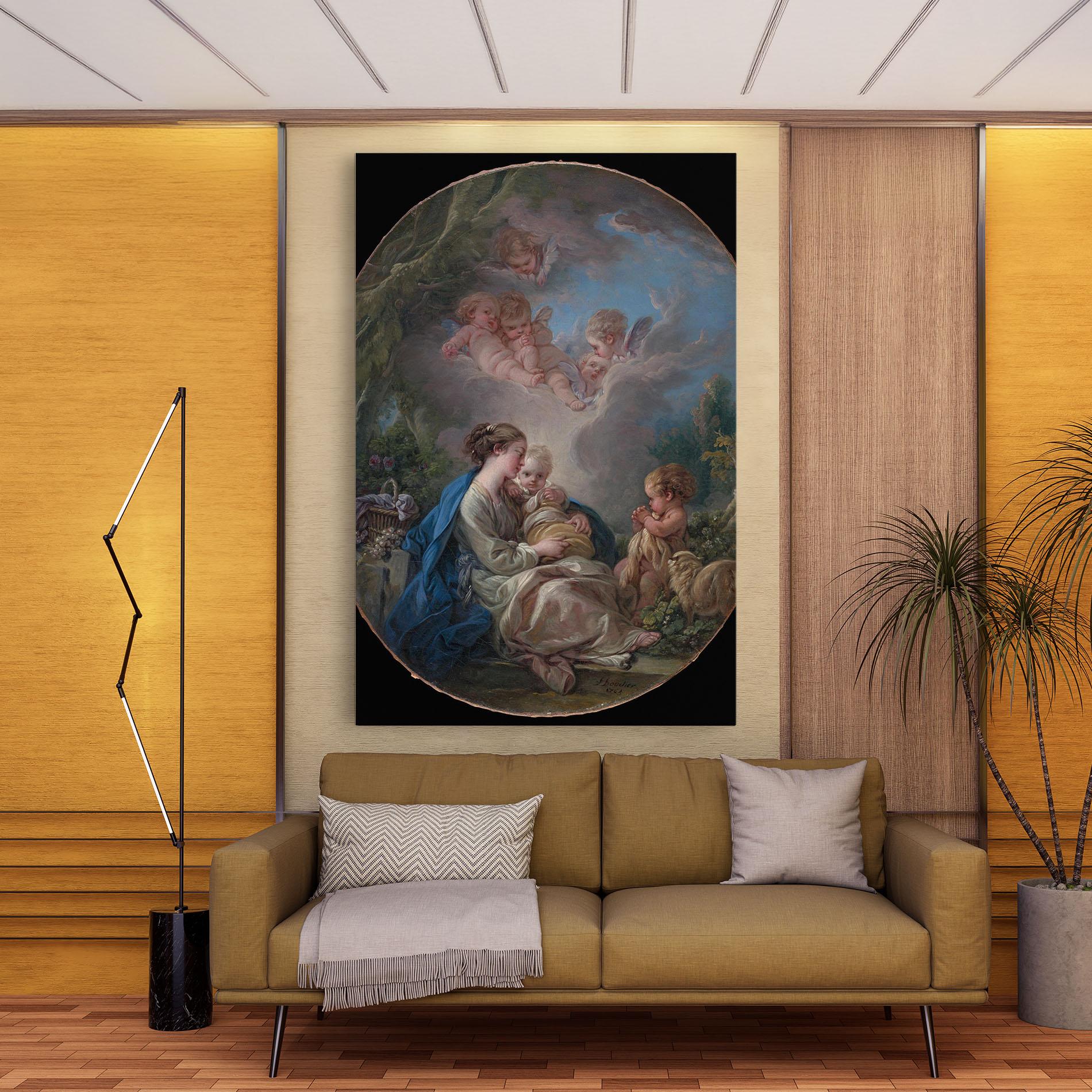 Leinwandbild Religious Circle mockup 9