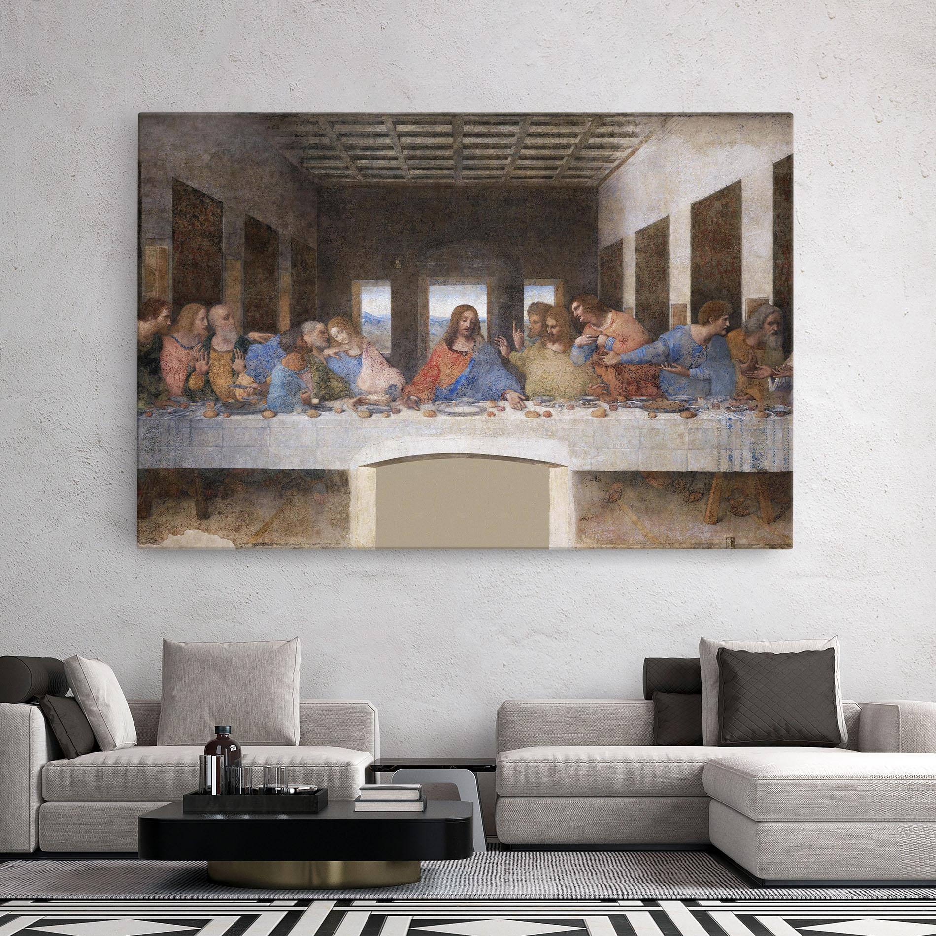 Leinwandbild Jesus Eating mockup 2
