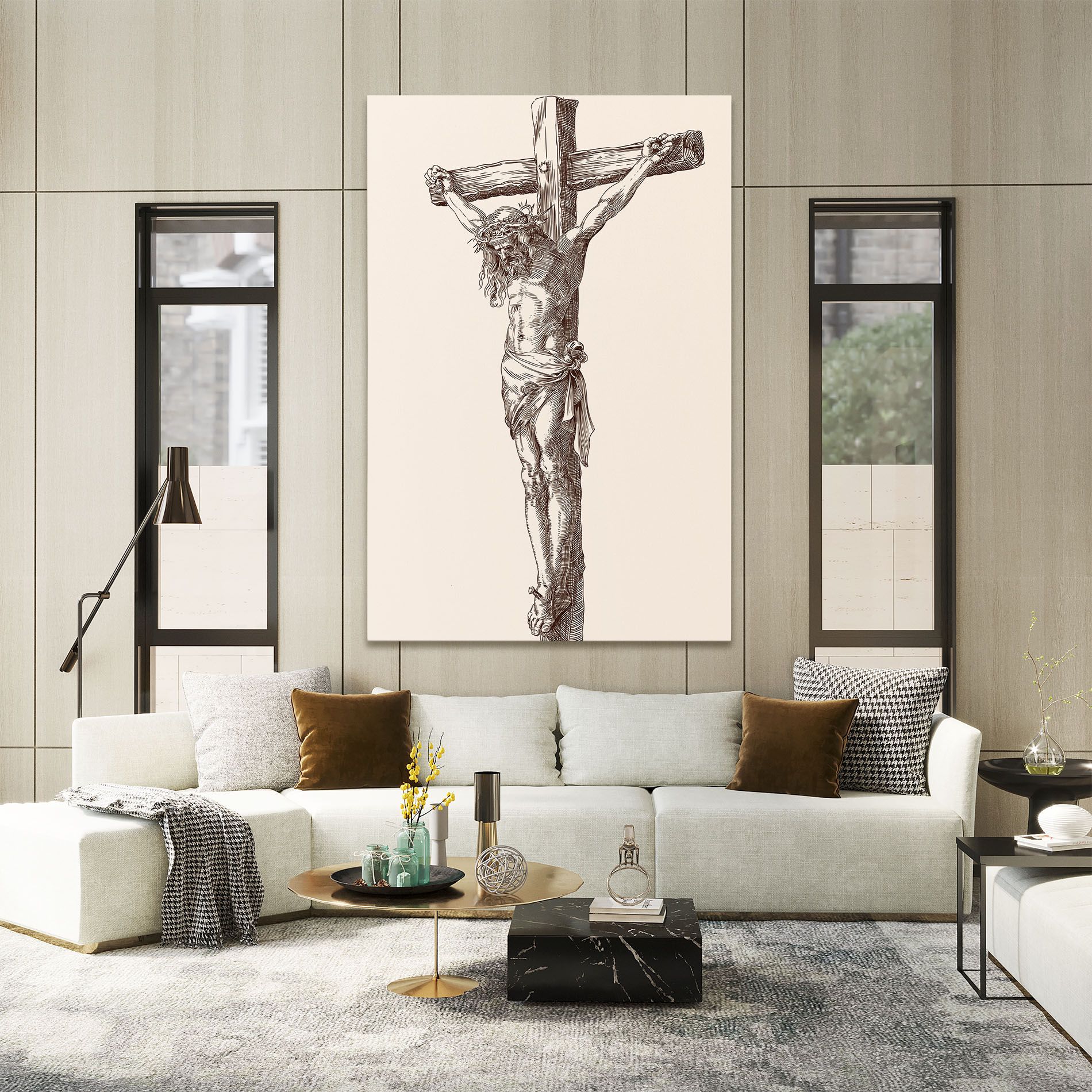 Brown Cross Jesus mockup 2