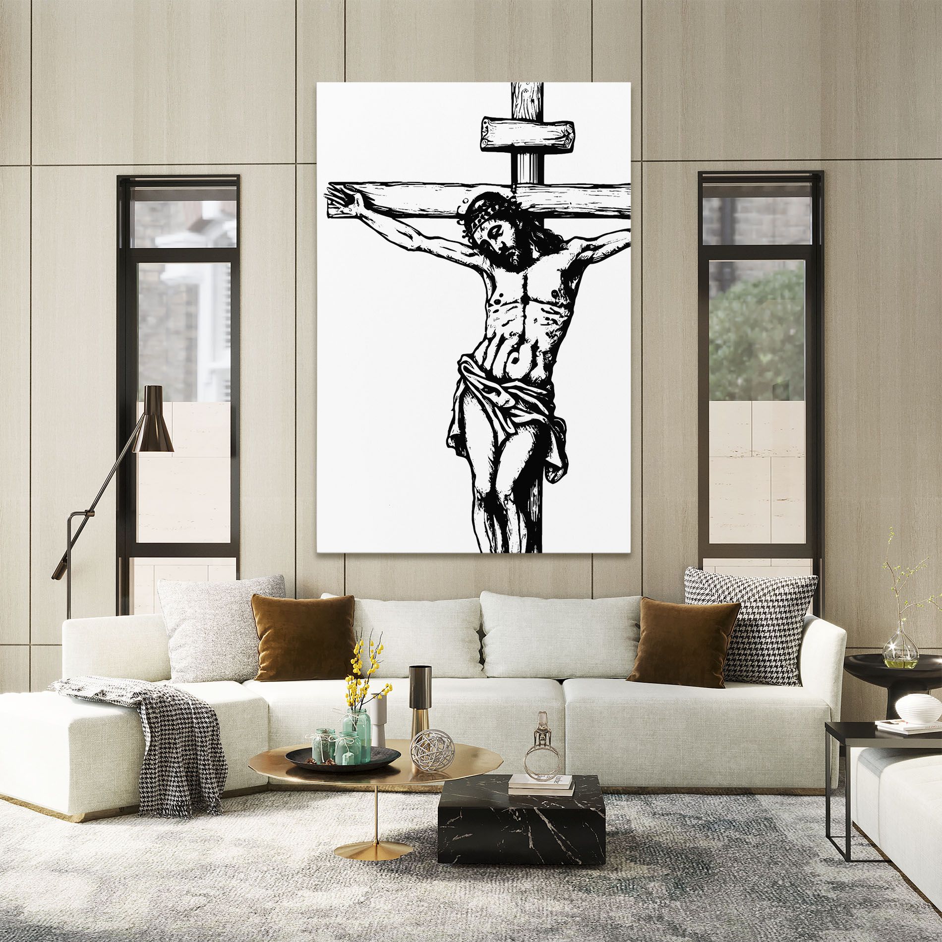 Jesus Black Line mockup 2