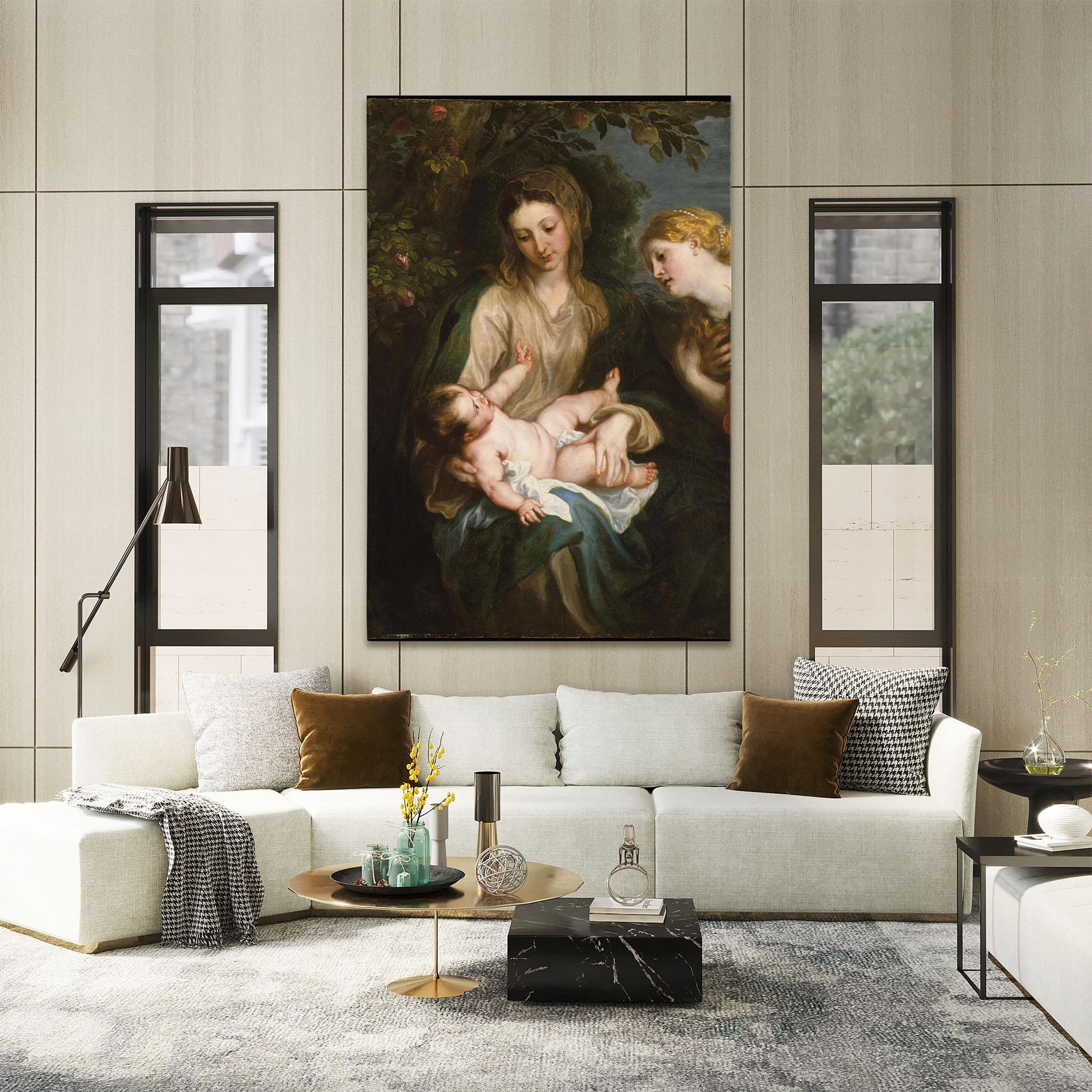 Leinwandbild Looking At Baby mockup 2