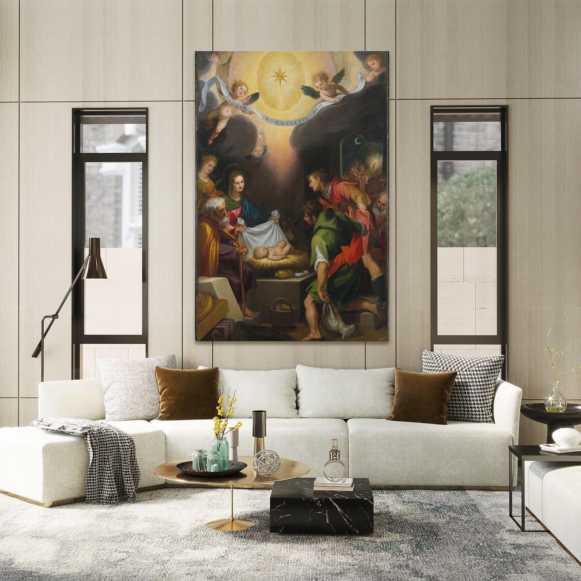 Leinwandbild Religious Baby View mockup 2