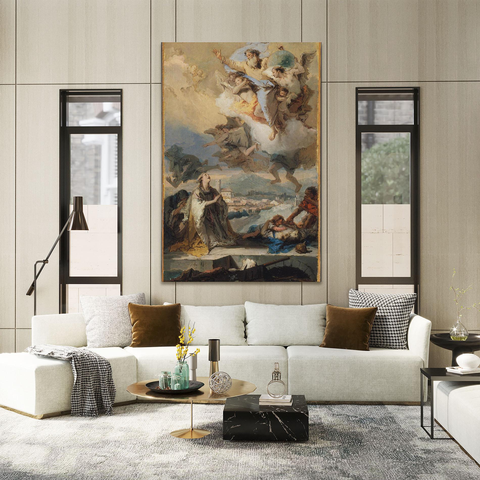 Leinwandbild Sky Angel Art mockup 2