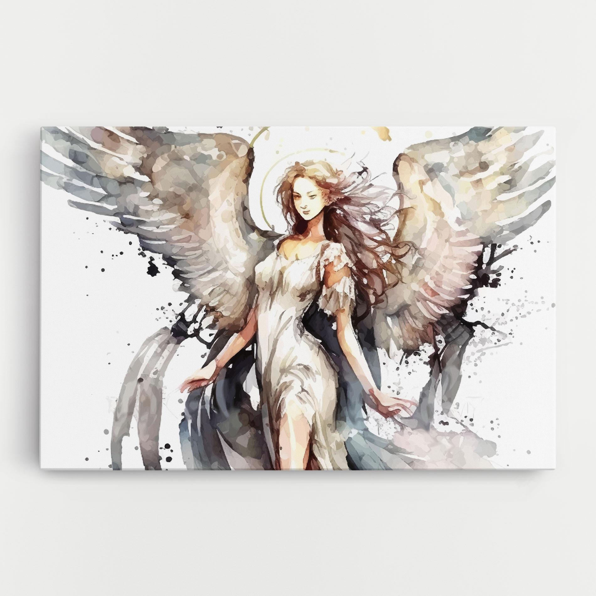 Leinwandbild Angel Lady mockup 0