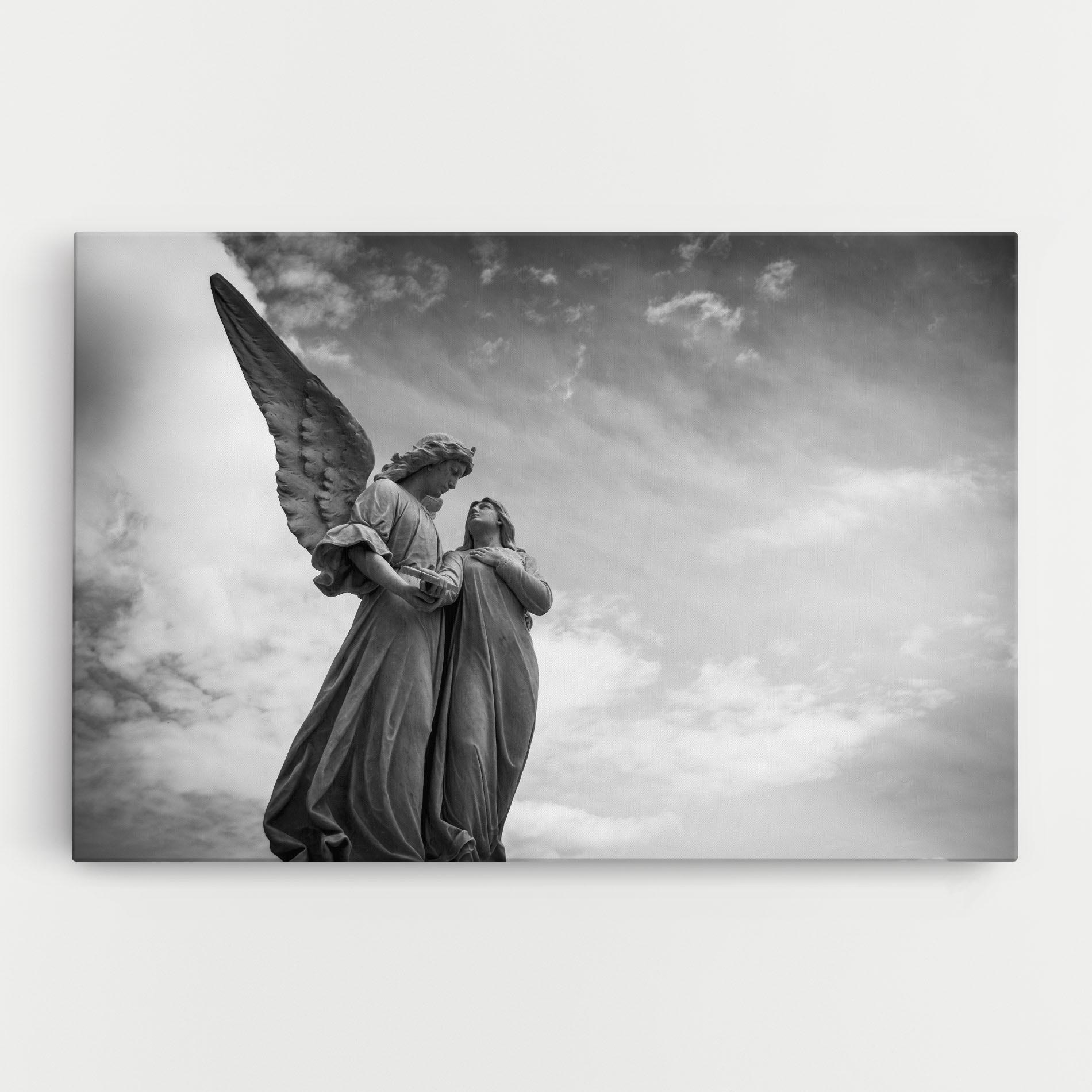 Leinwandbild Grey Stone Angels mockup 0