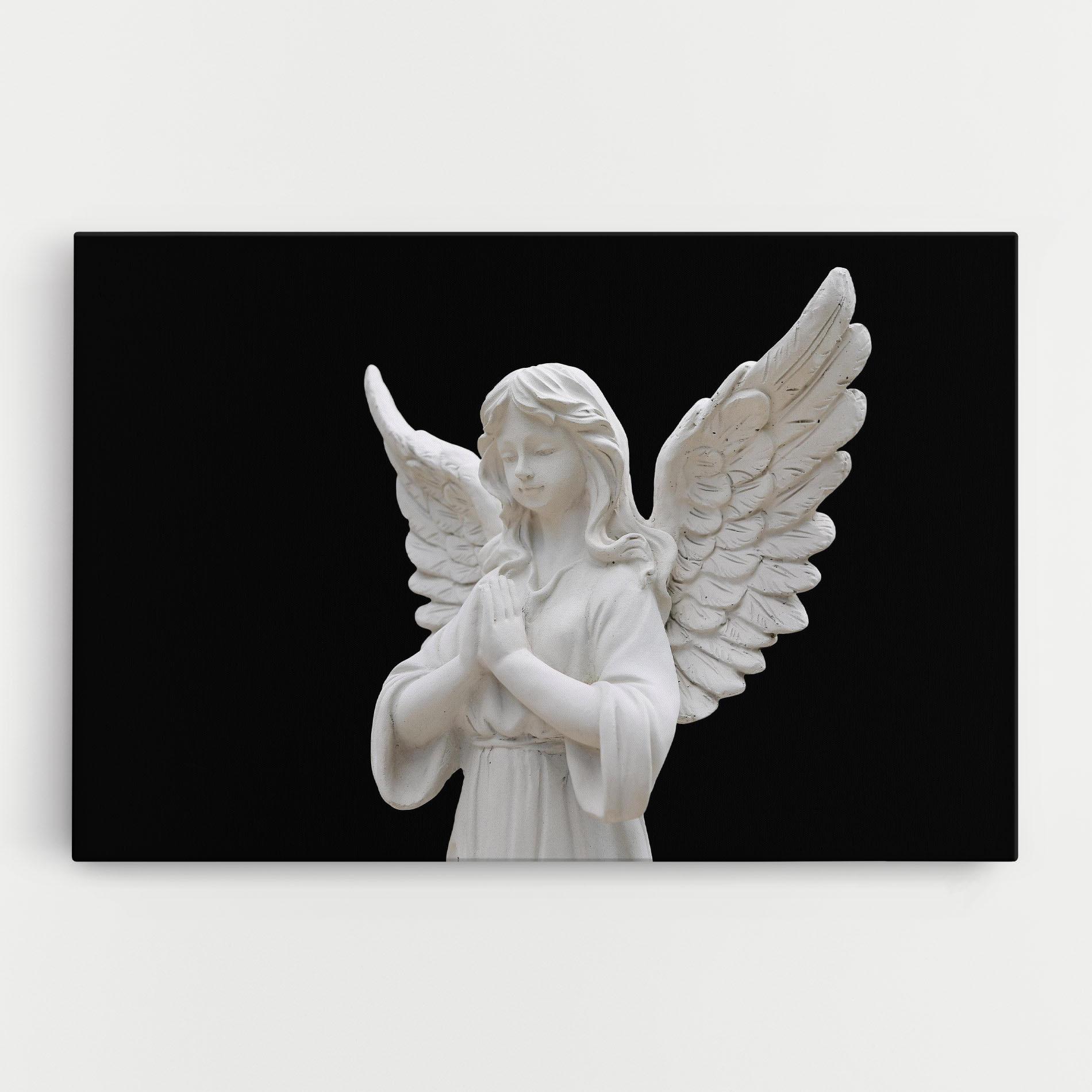 Leinwandbild Pretty Angel Statues mockup 0