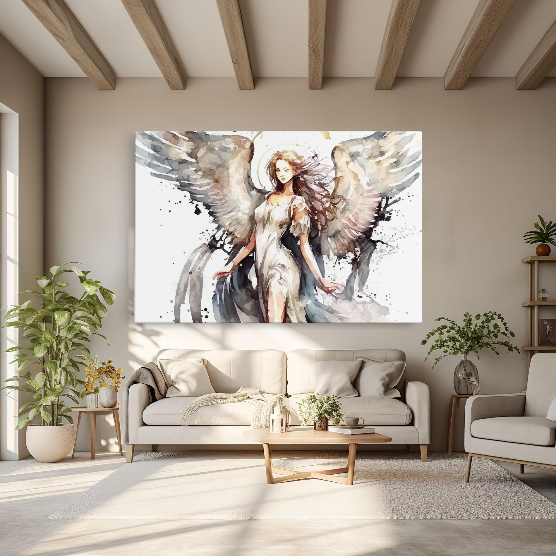 Leinwandbild Angel Lady mockup 6