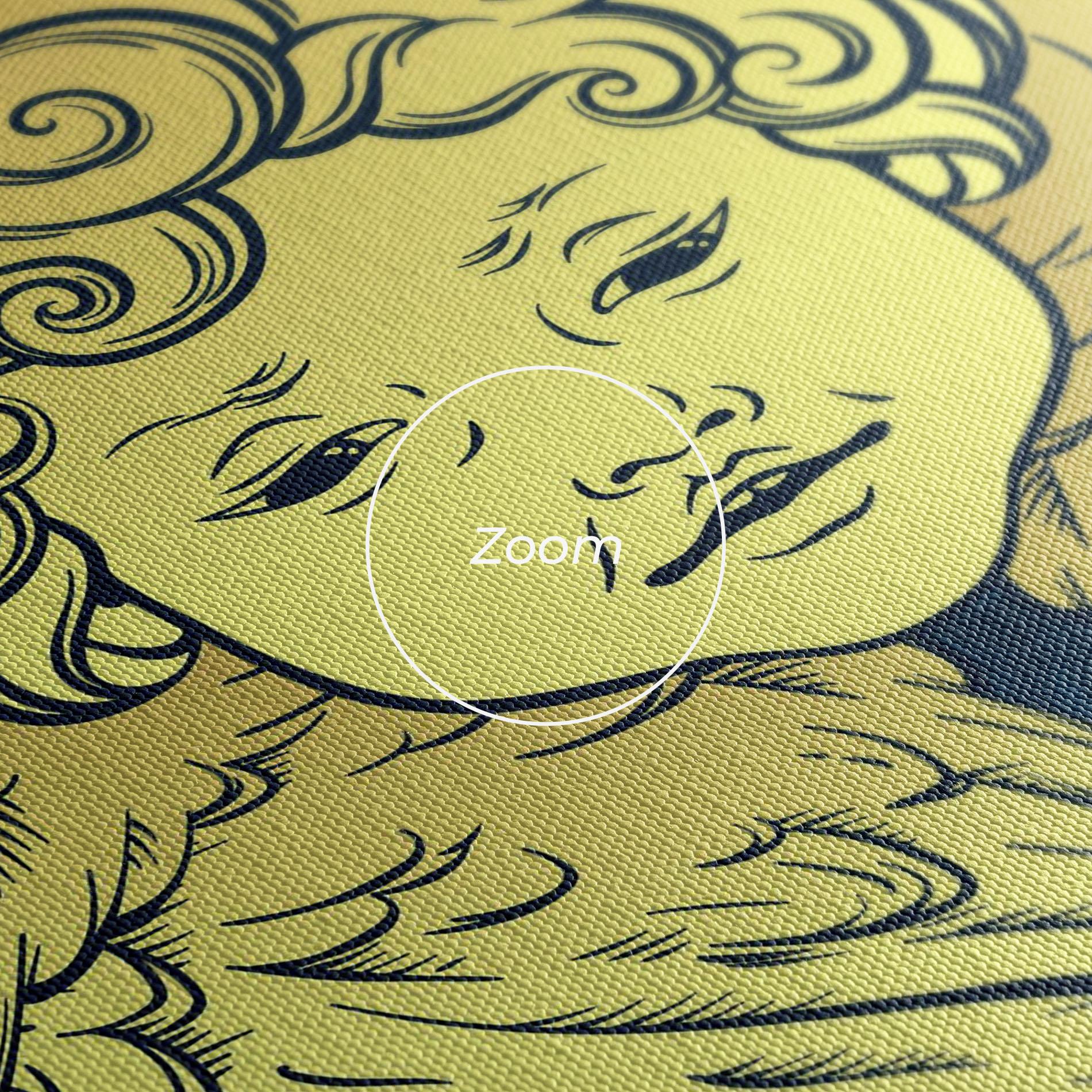 Leinwandbild Gold Wings Angel mockup 3