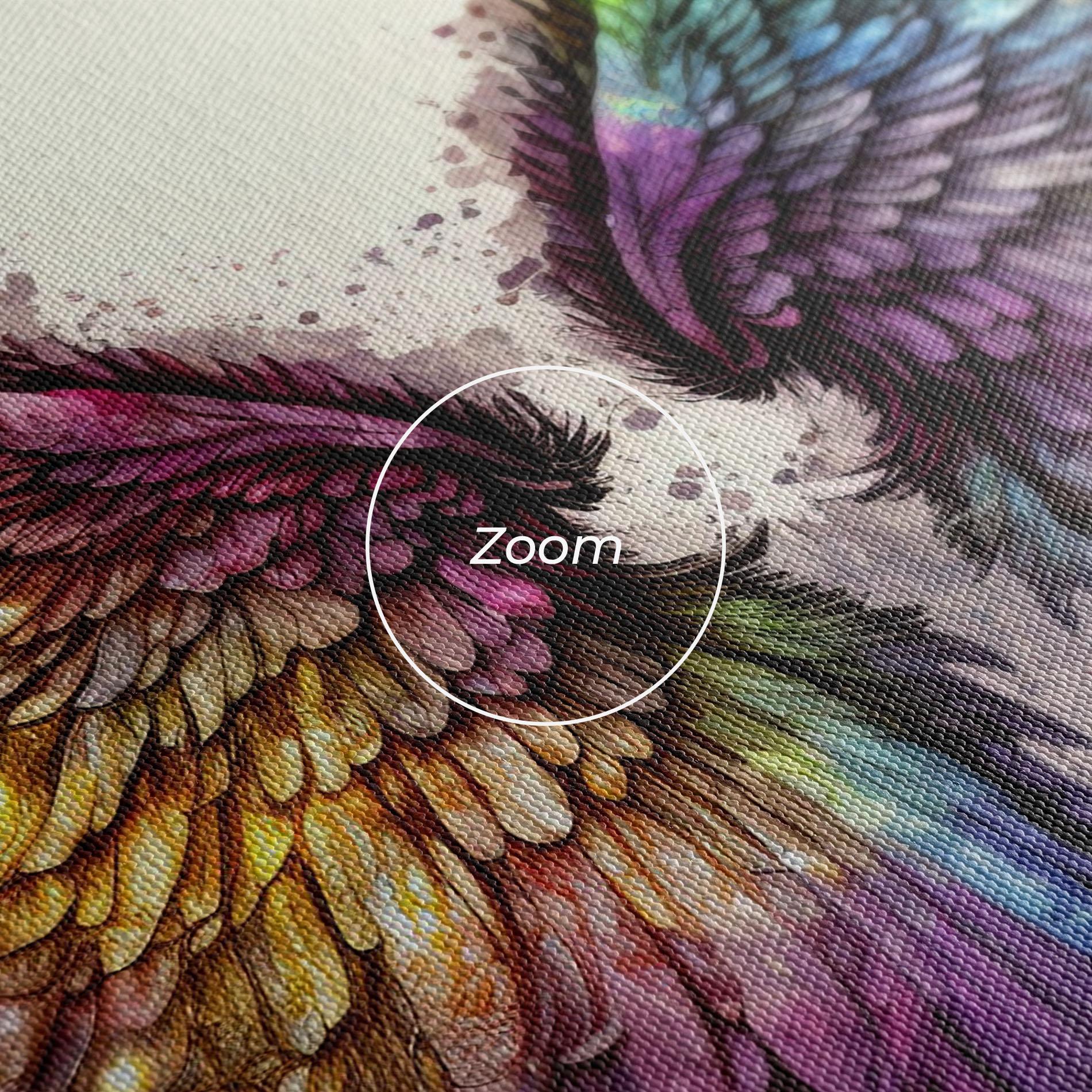 Leinwandbild Magic Watercolor Wings mockup 3