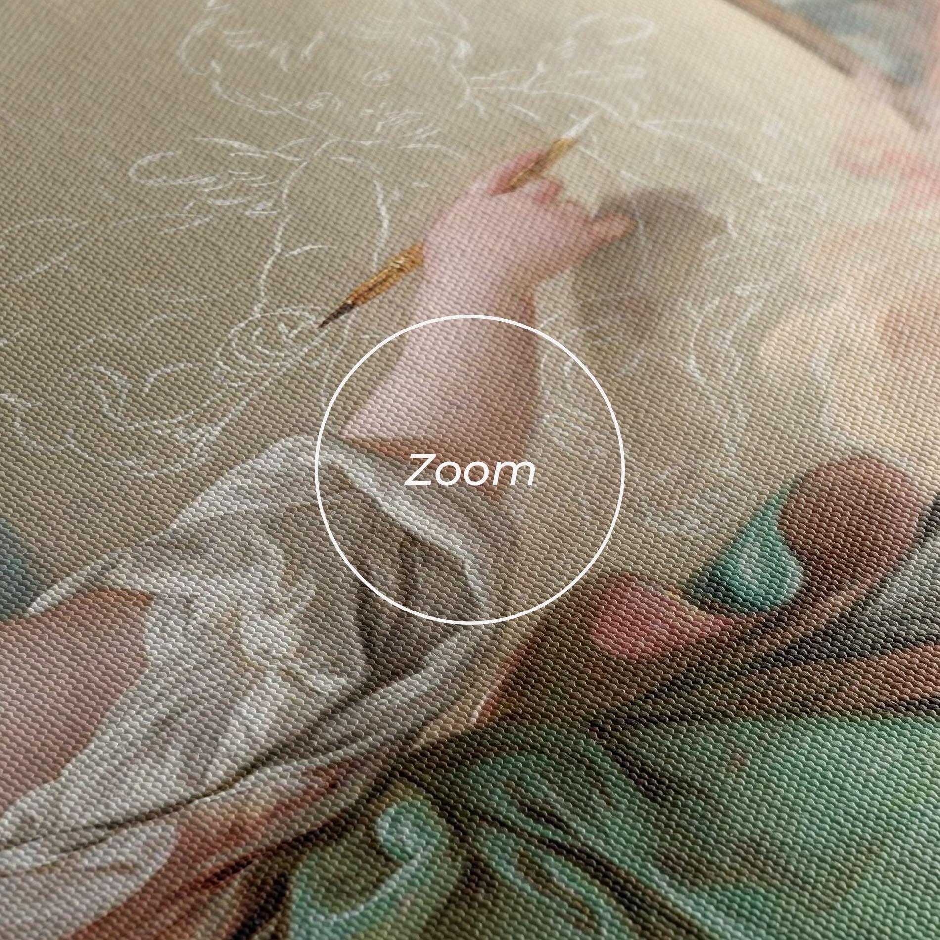 Leinwandbild Painting Cute Angels mockup 3