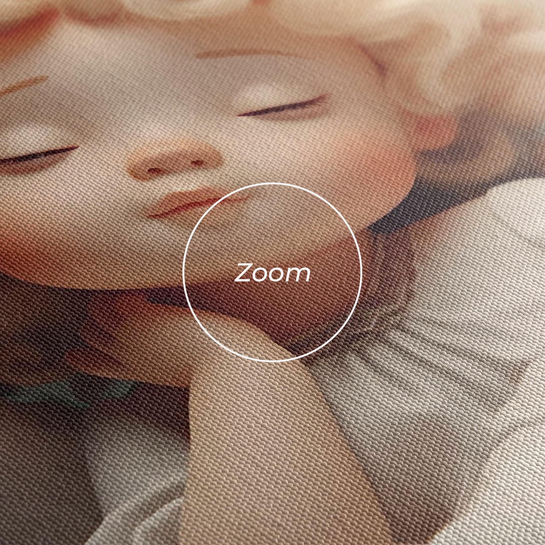 Leinwandbild Statue Baby Angel mockup 3