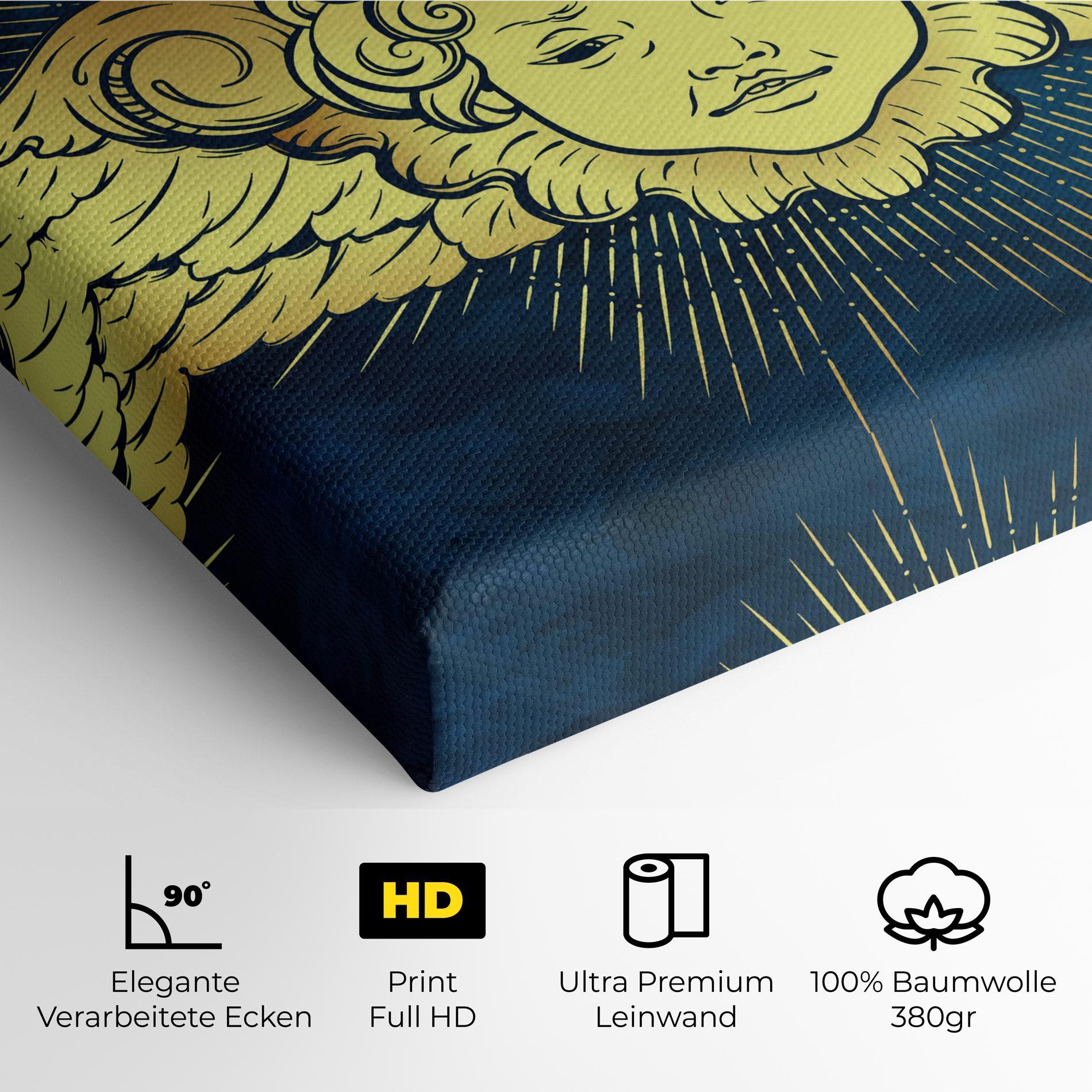 Leinwandbild Angel Gold Head mockup 4