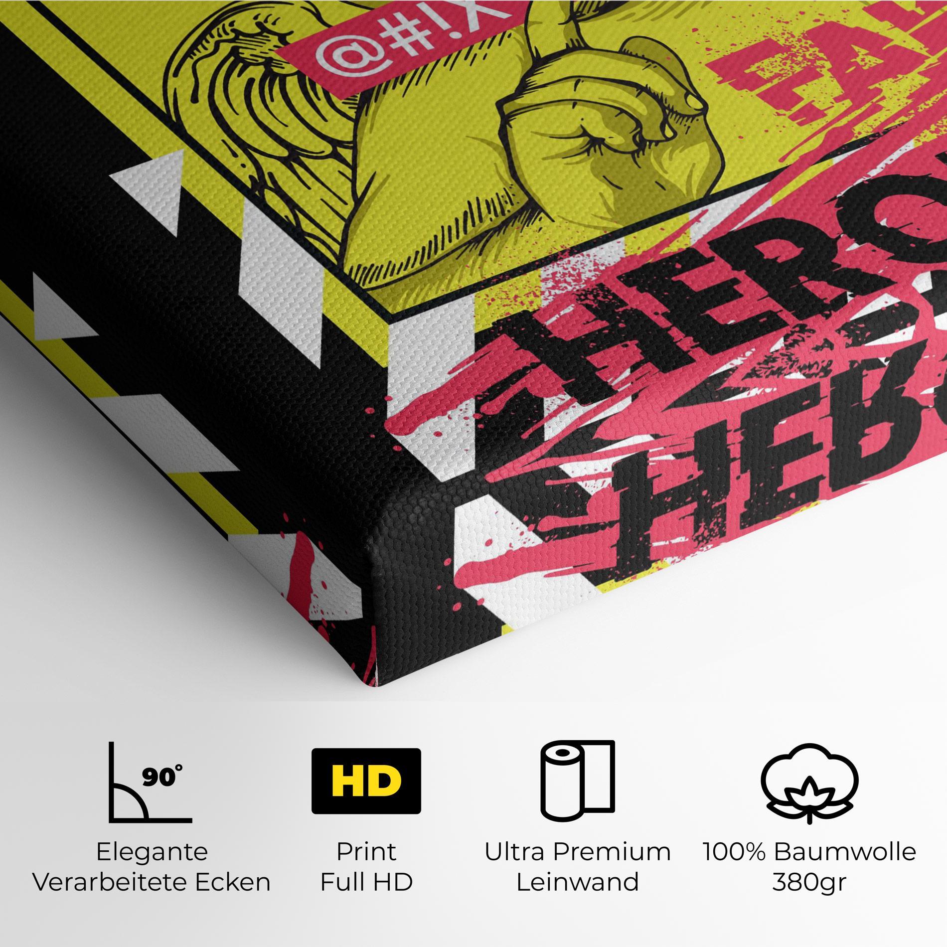 Leinwandbild Fake Heroes mockup 4