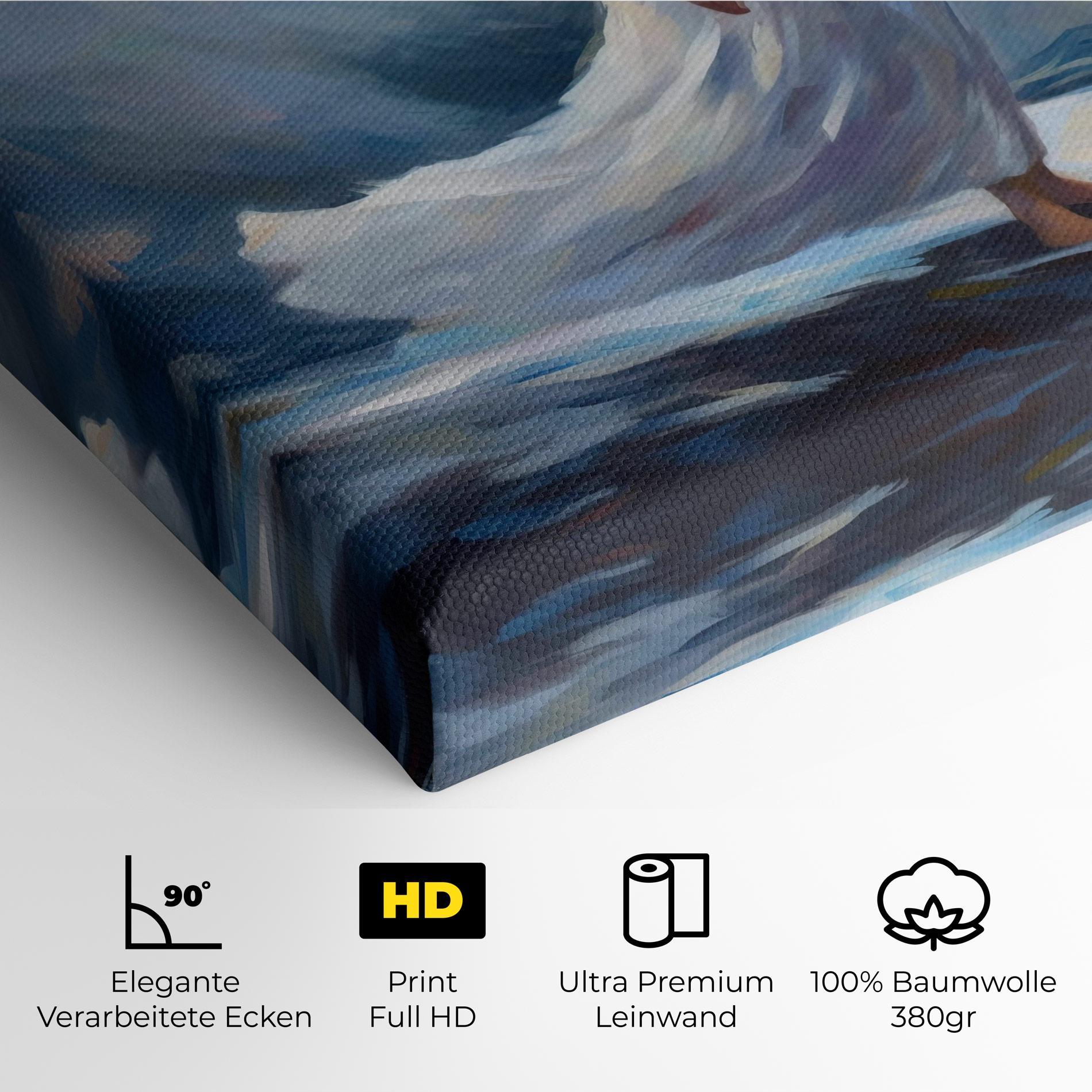 Leinwandbild Wind Angel Woman mockup 4