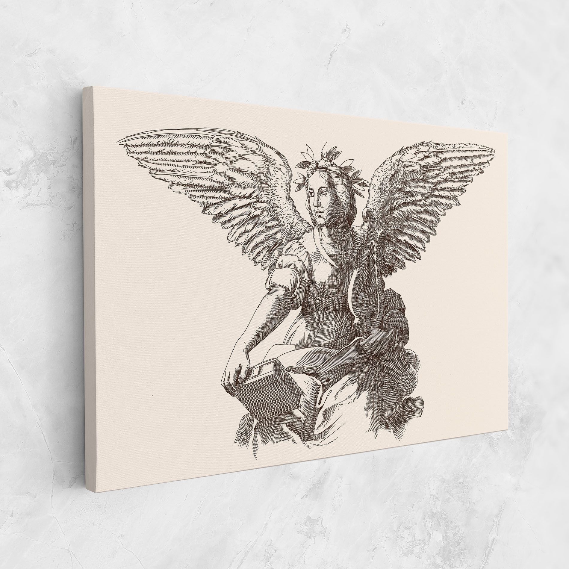 Brown Line Angel mockup 1