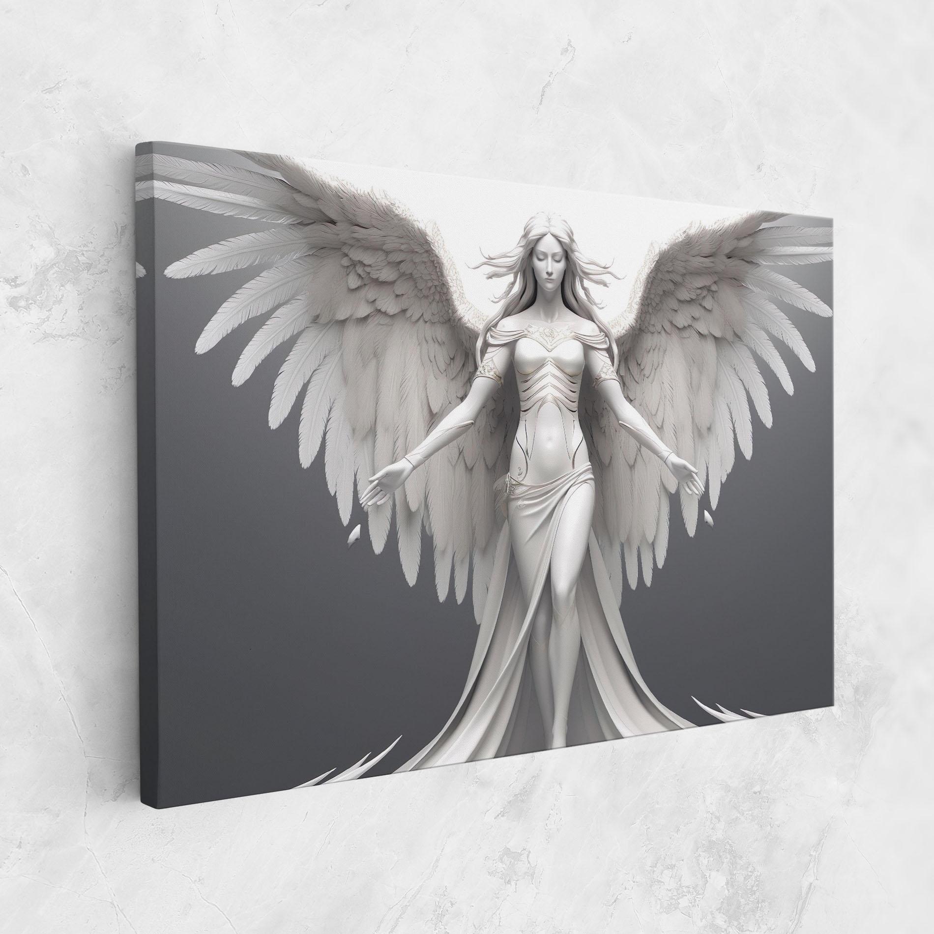 Leinwandbild White Stone Woman mockup 1