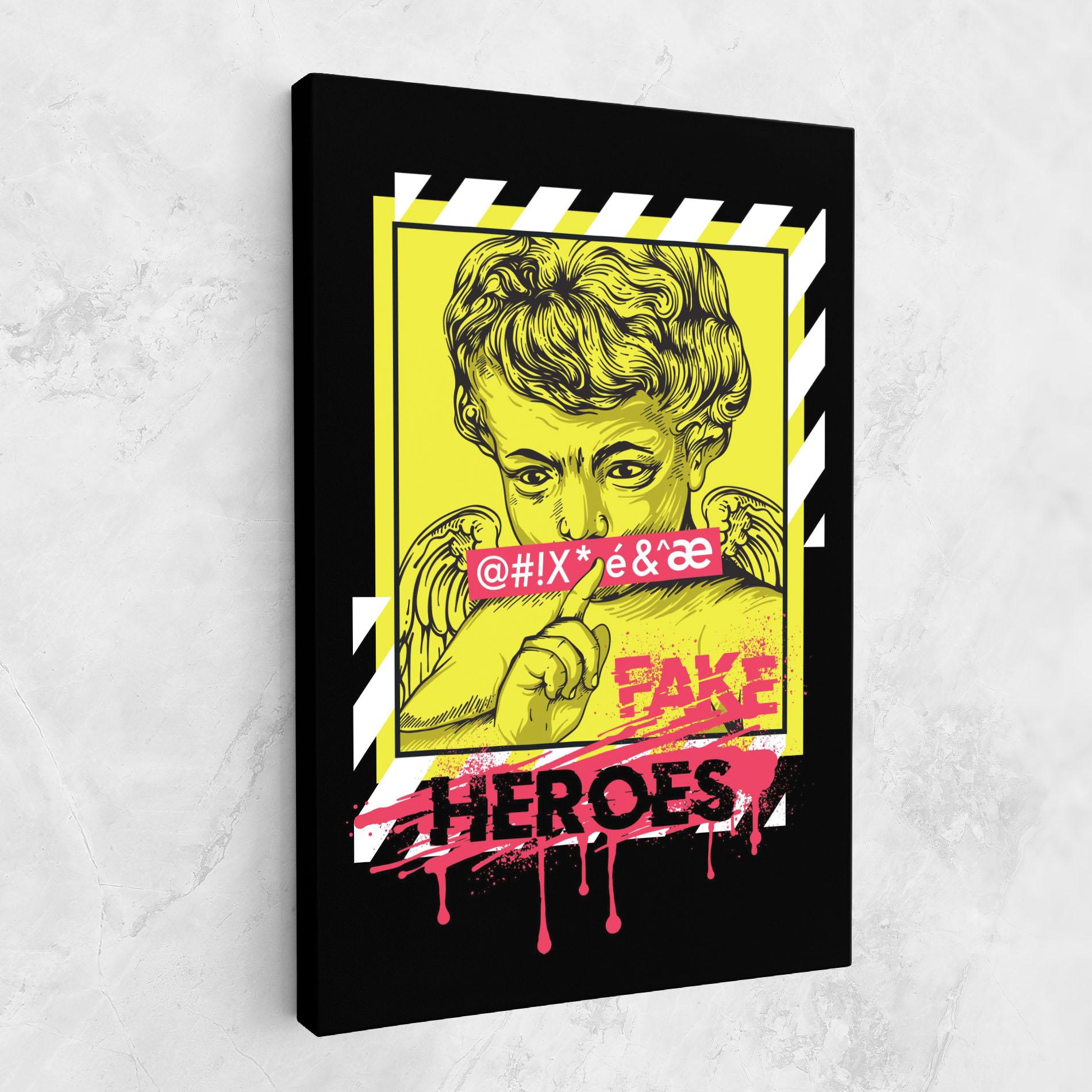 Leinwandbild Fake Heroes mockup 1