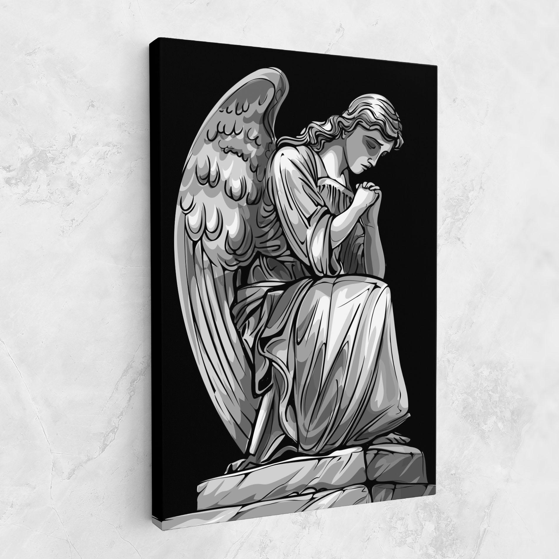 Leinwandbild Pray Angel mockup 1