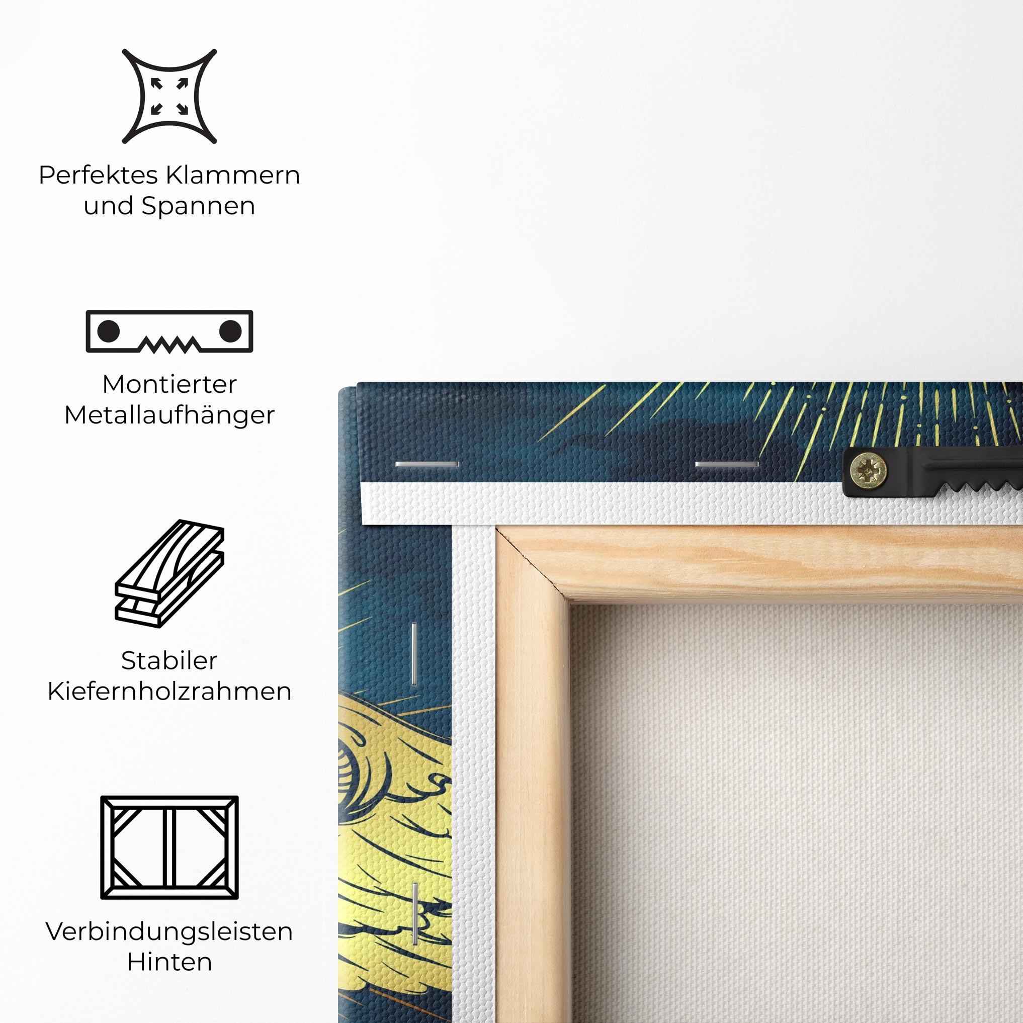 Leinwandbild Angel Gold Head mockup 5