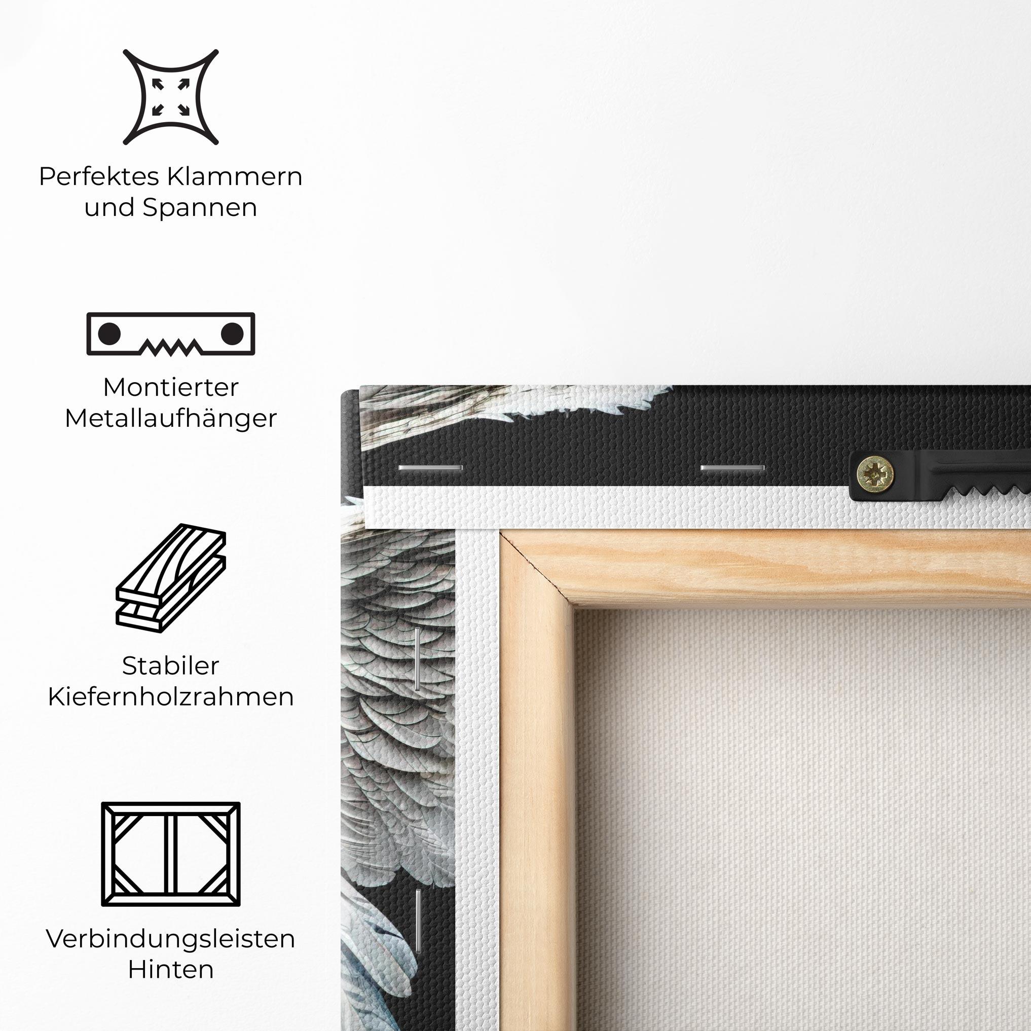 Leinwandbild Big Angel Wings mockup 5