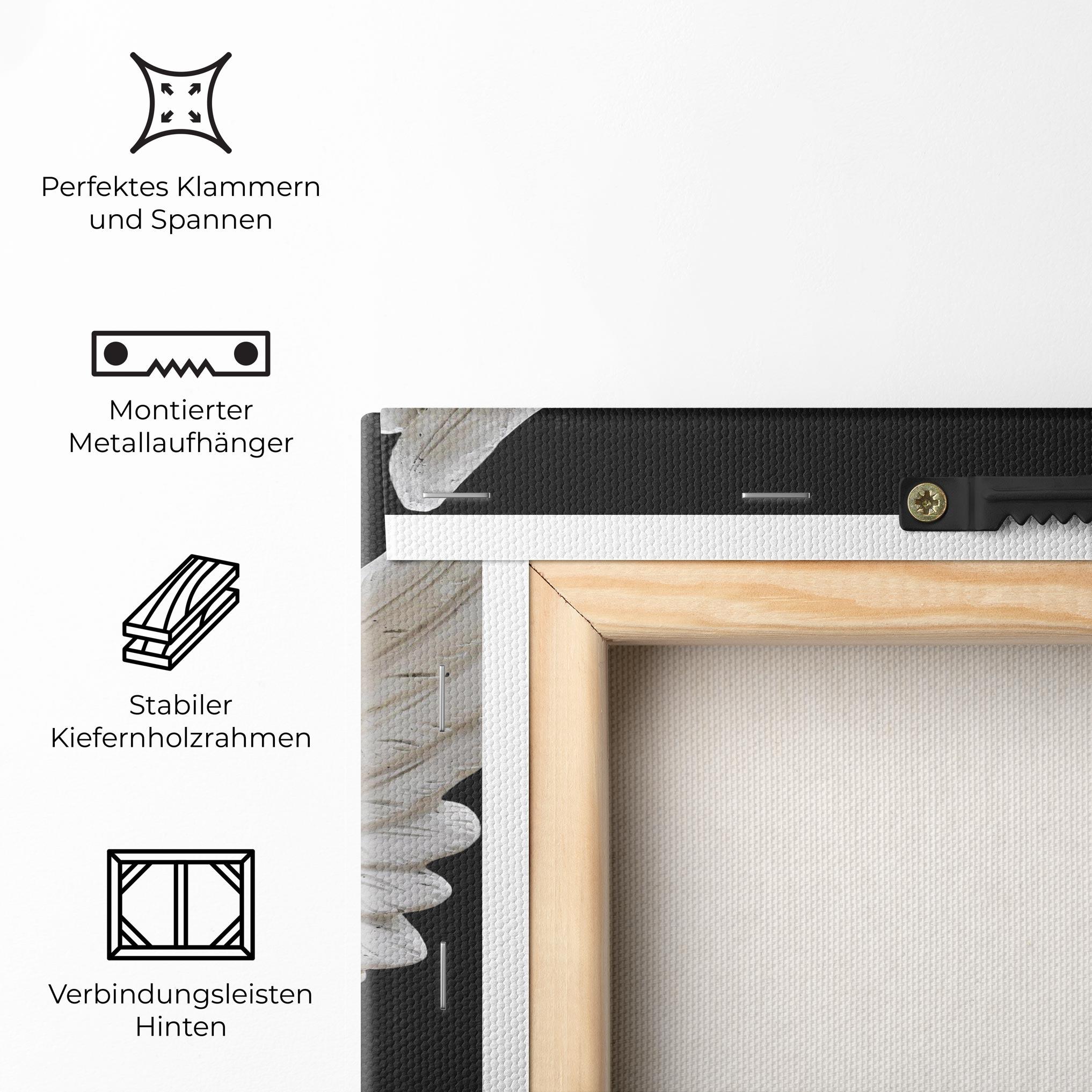 Leinwandbild Pretty Angel Statues mockup 5