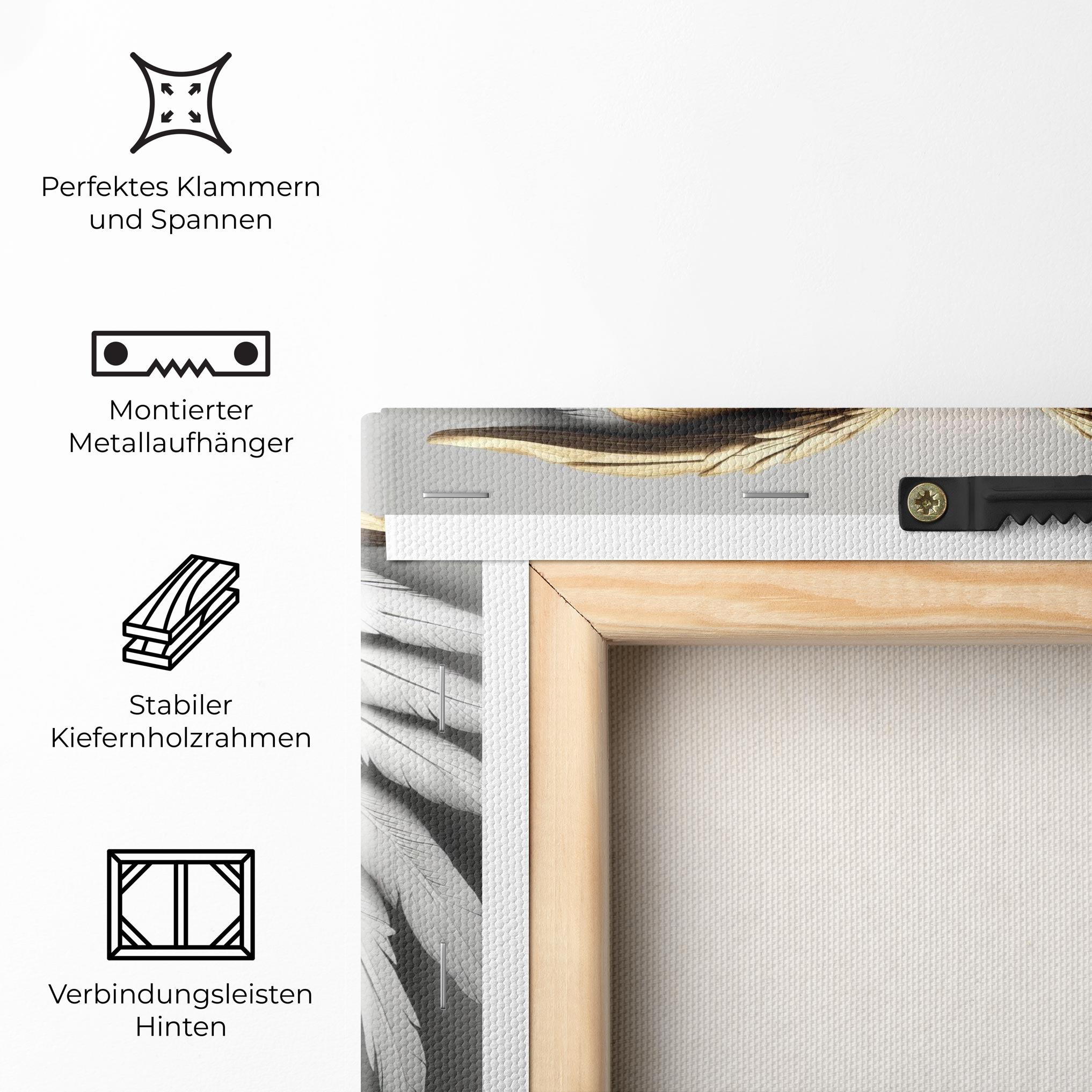 Leinwandbild Realistic Angel Wings mockup 5